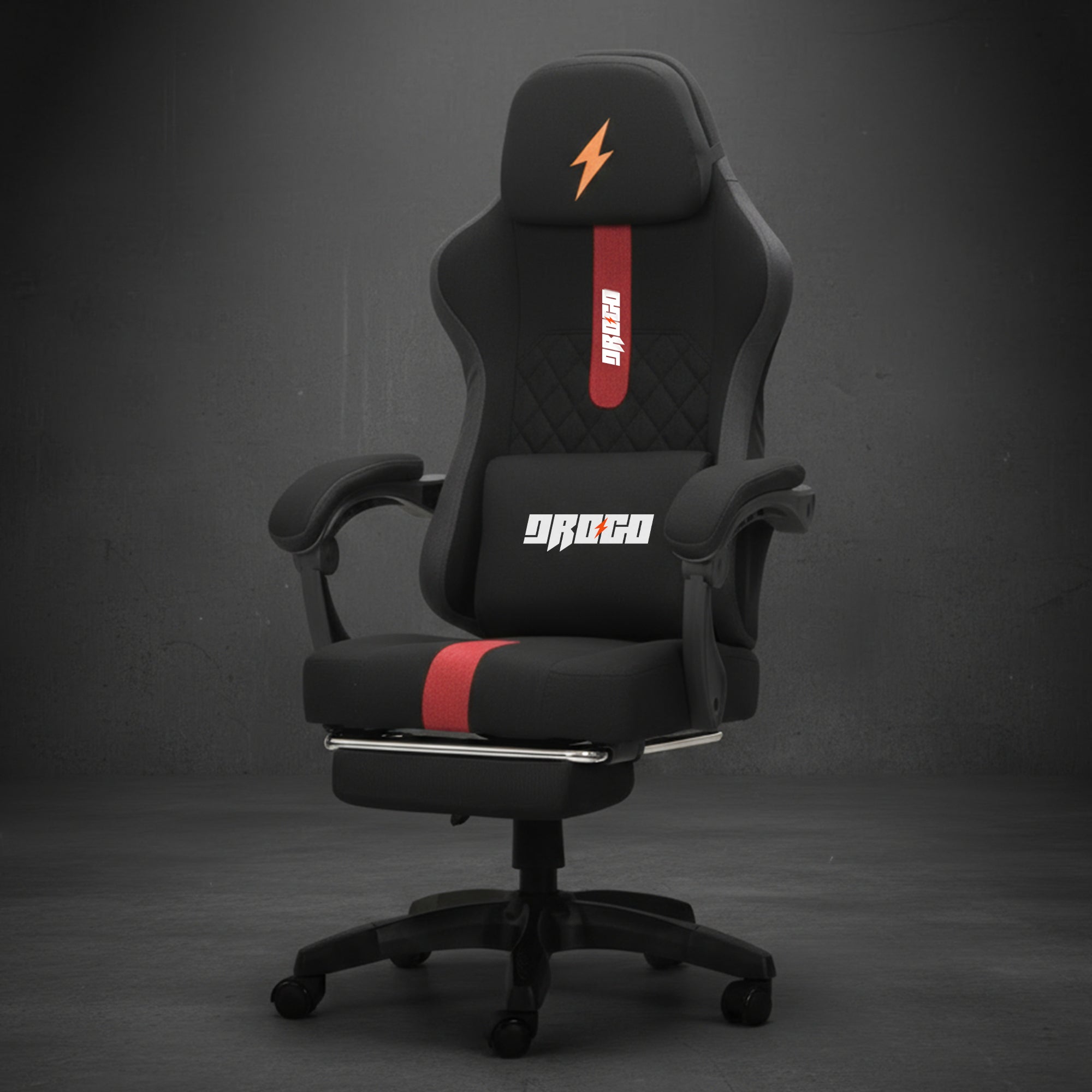 Drogo ComfortMax Ergonomic Gaming Chair with Breathable Fabric, Adjustable Neck