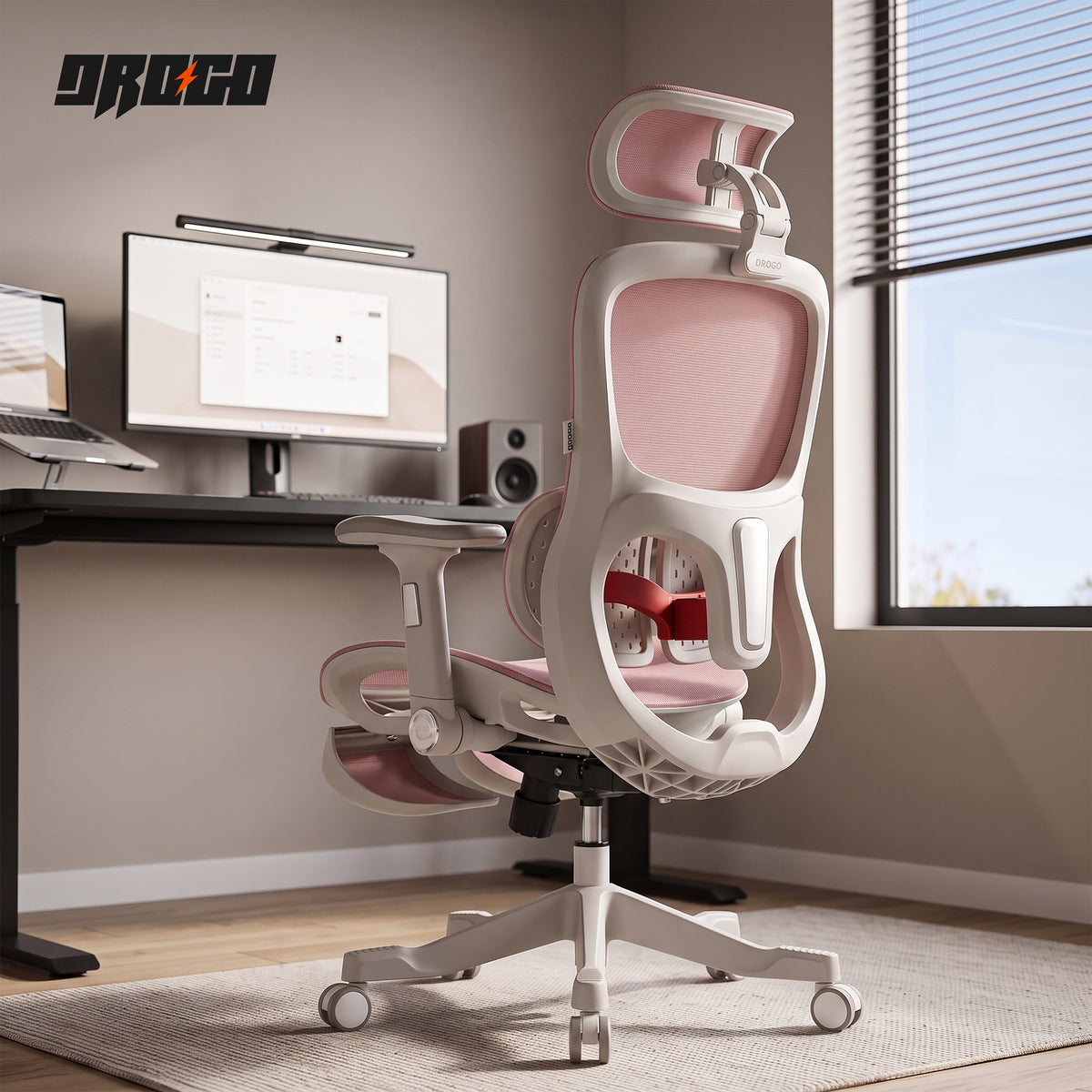 Drogo Axion Ergonomic Office Chair Lumbar Support & Mesh Back Chair