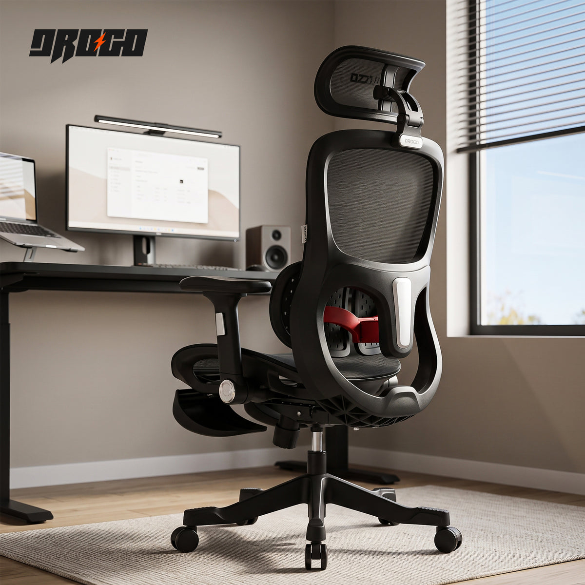 Drogo Axion Ergonomic Office Chair Lumbar Support & Mesh Back Chair