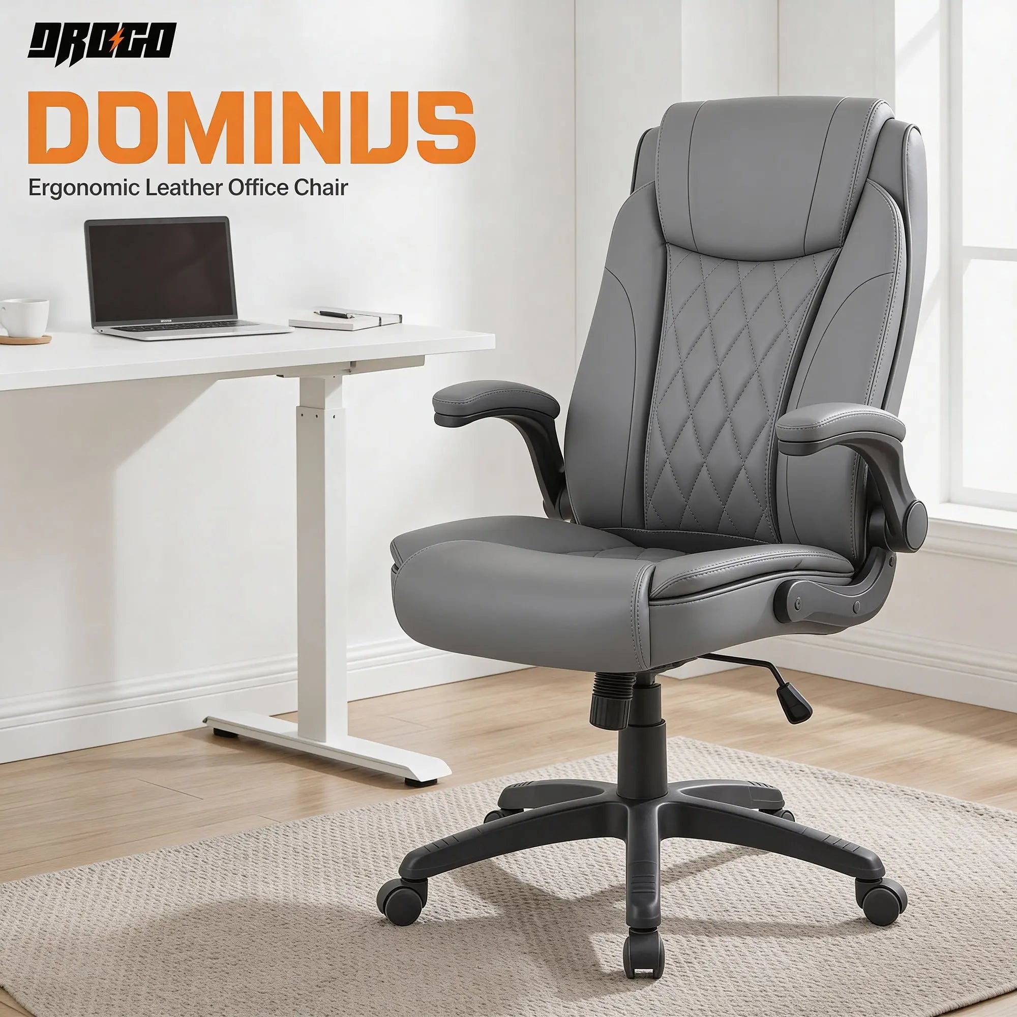 Drogo Dominus Ergonomic Leather Office Chair Drogo India