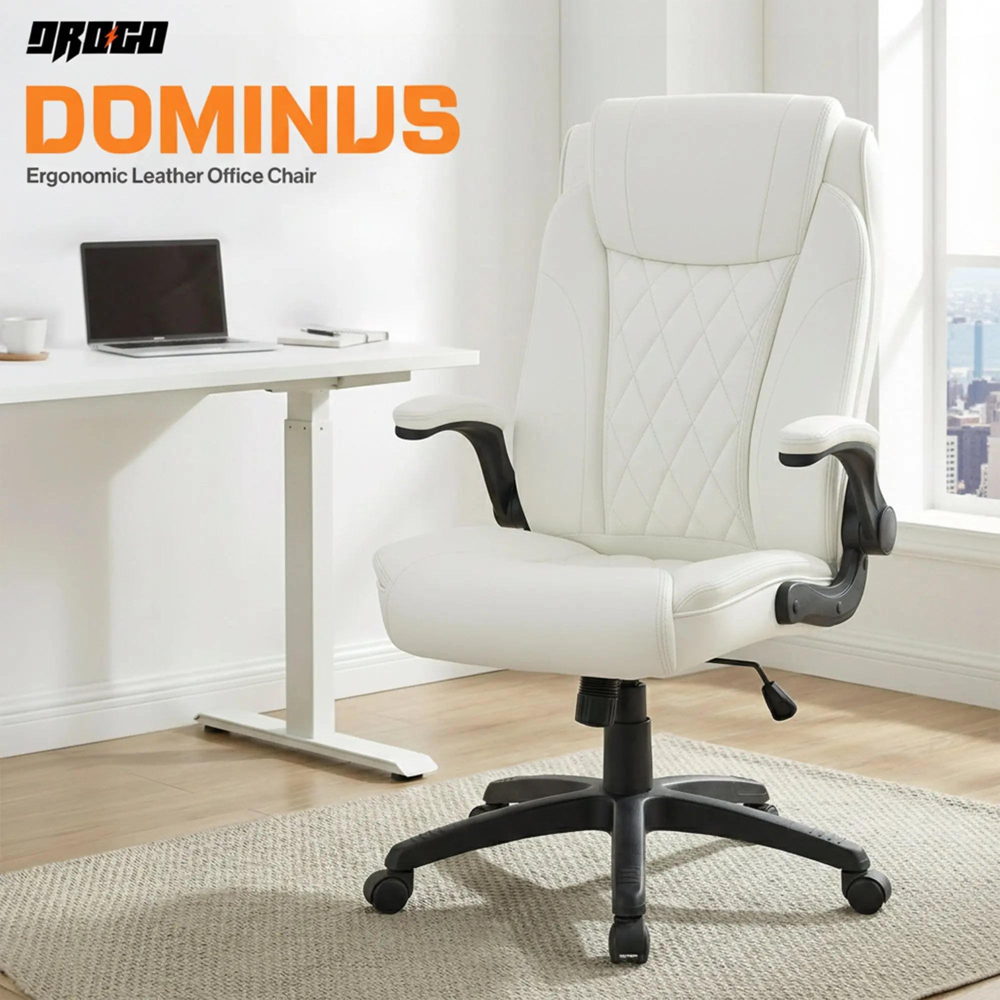Drogo Dominus Ergonomic Leather Office Chair Drogo India