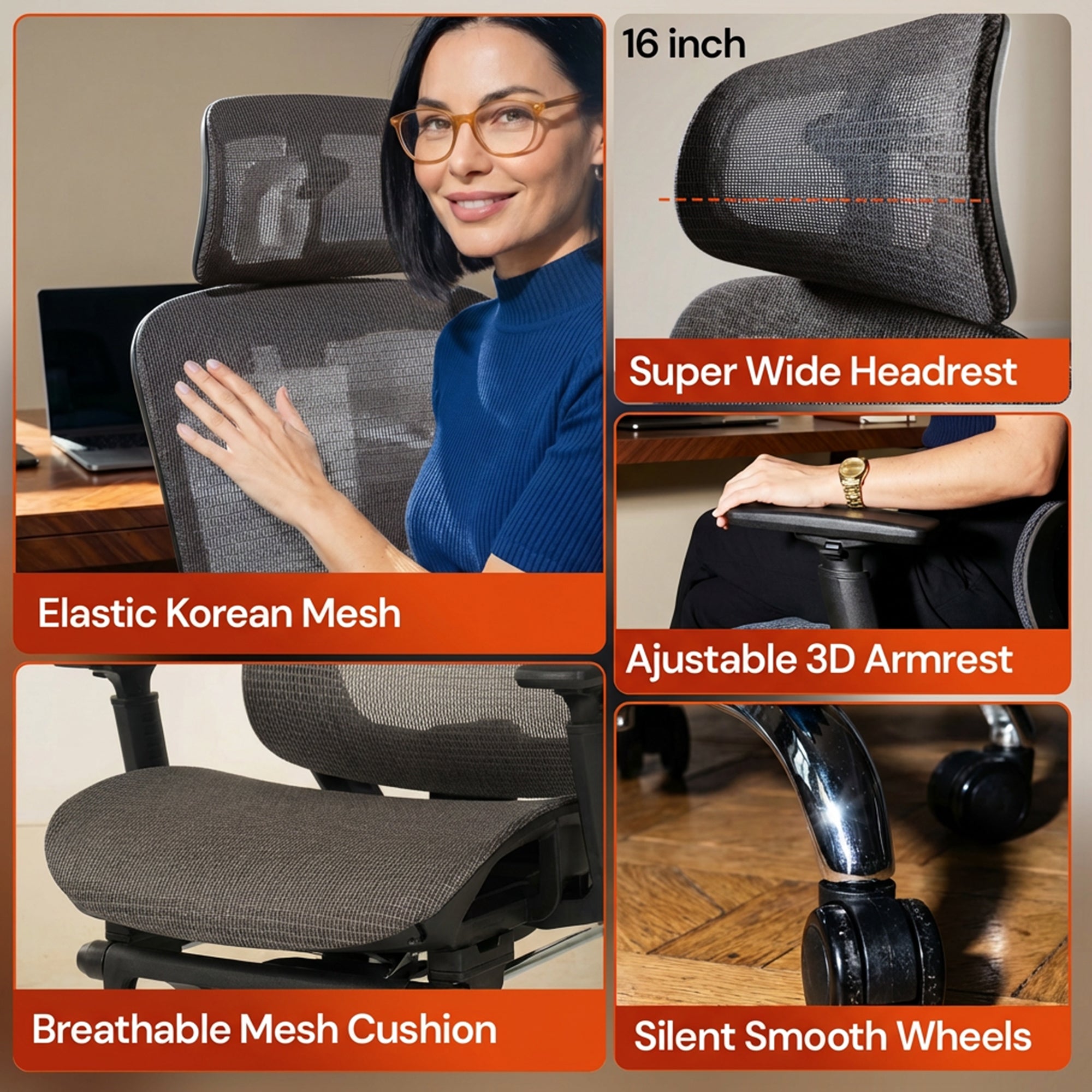 Drogo ProFlex Ergonomic Office Chair for Work from Home