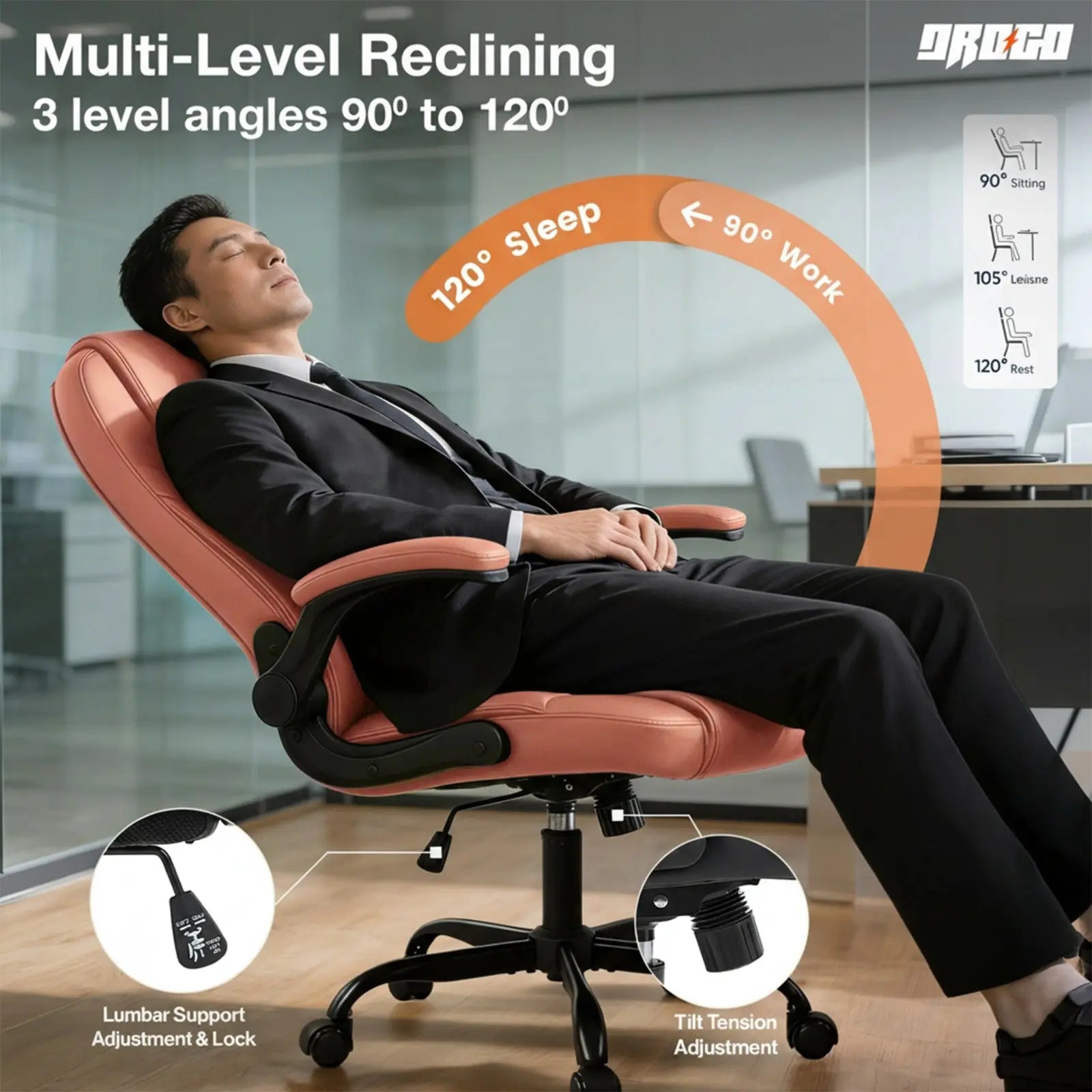 Drogo Aurum Ergonomic Executive Office Chair Drogo India