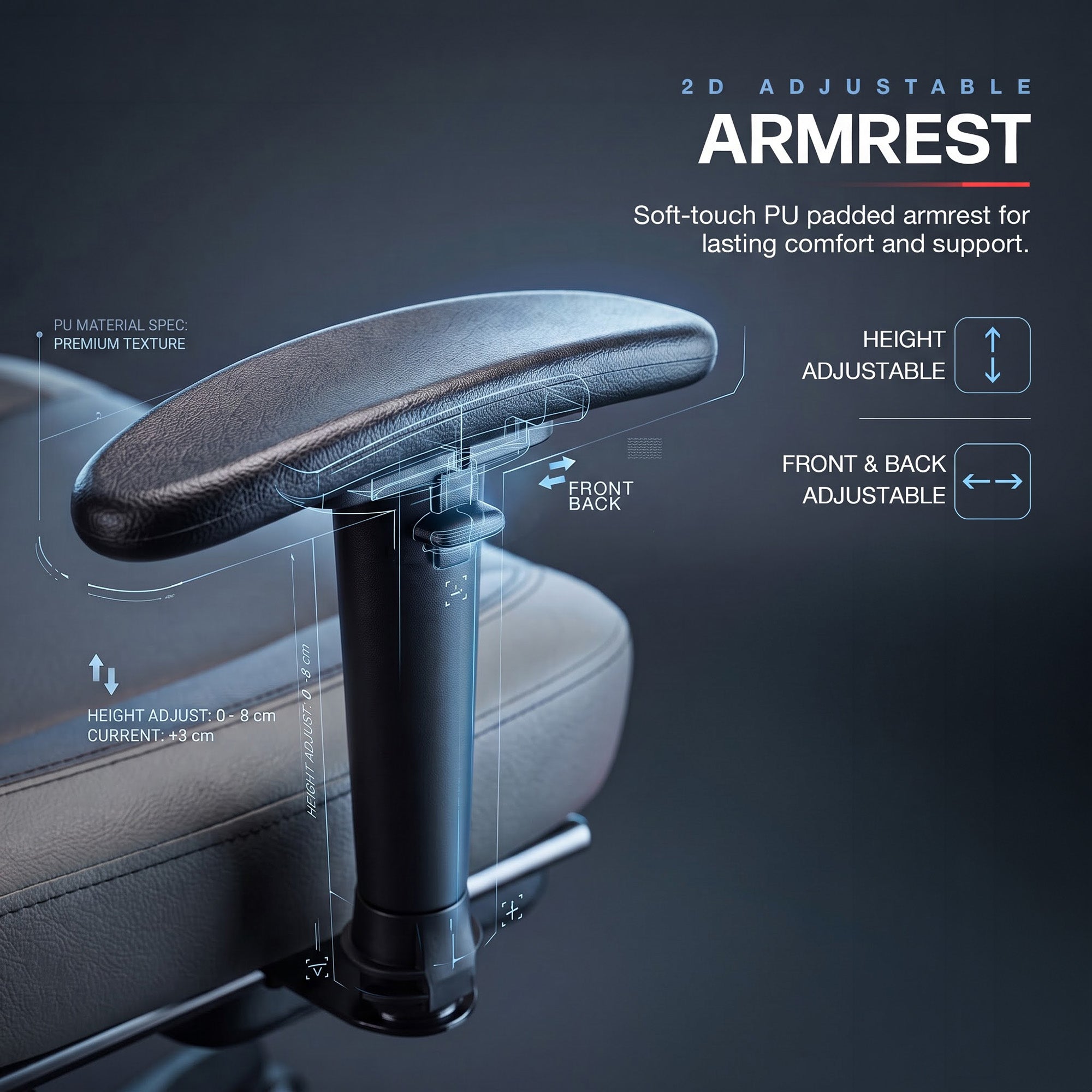 Drogo Alpha-X Premium Ergonomic Gaming Chair with Footrest