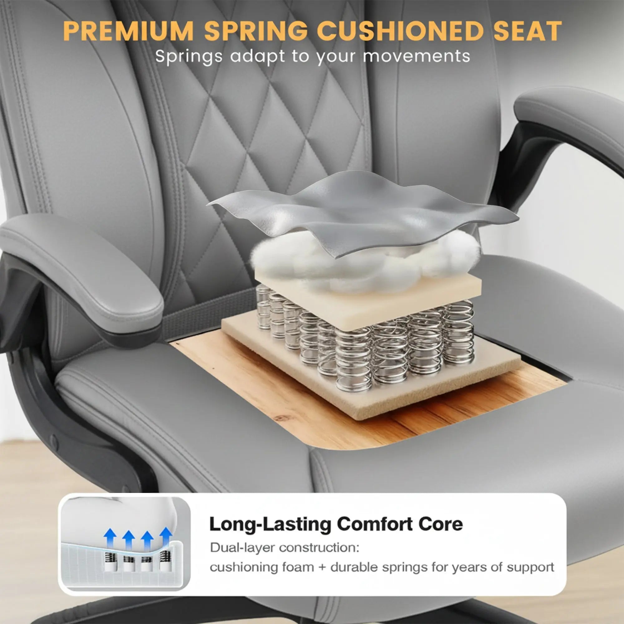 Drogo Dominus Ergonomic Leather Office Chair Drogo India