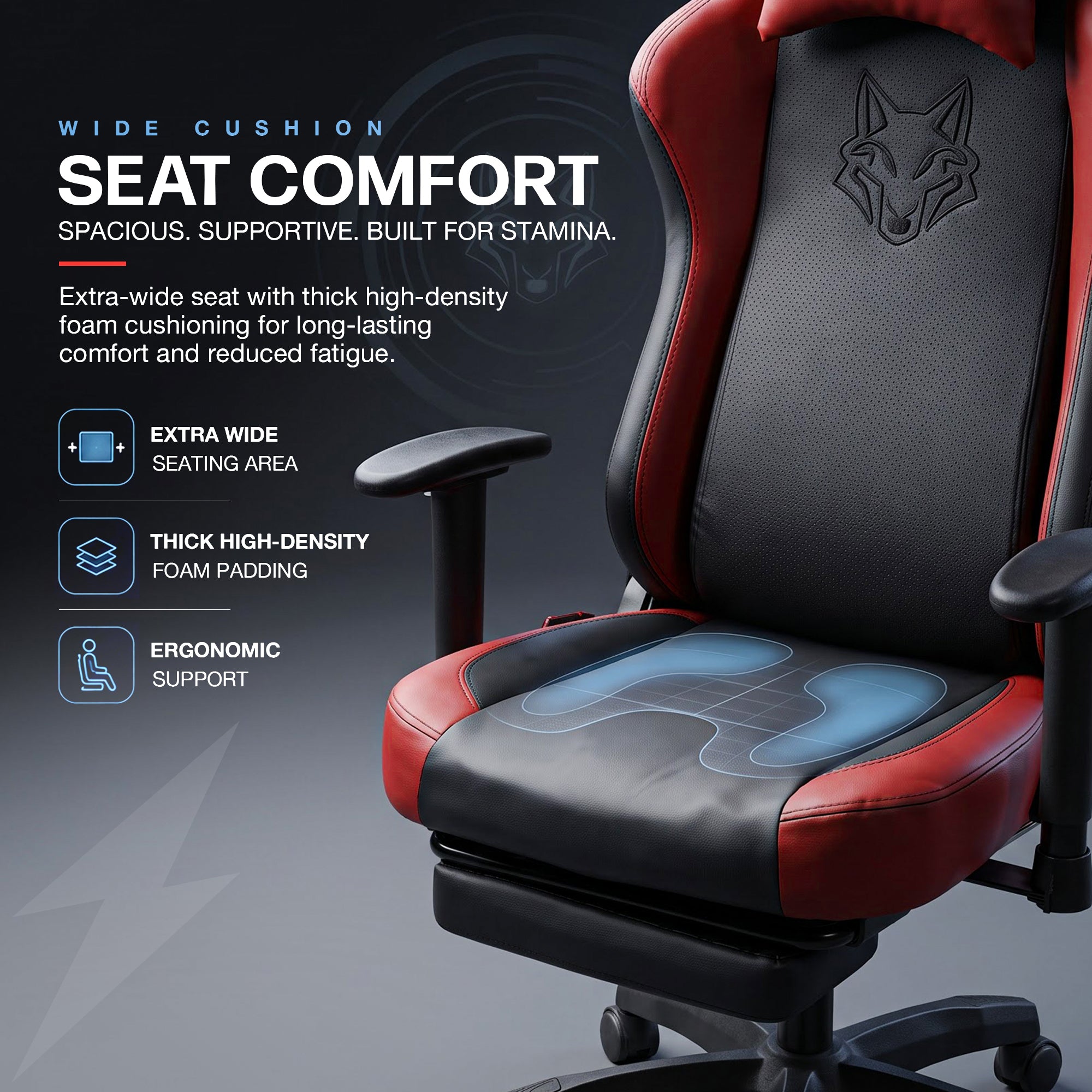 Drogo Alpha-X Premium Ergonomic Gaming Chair with Footrest