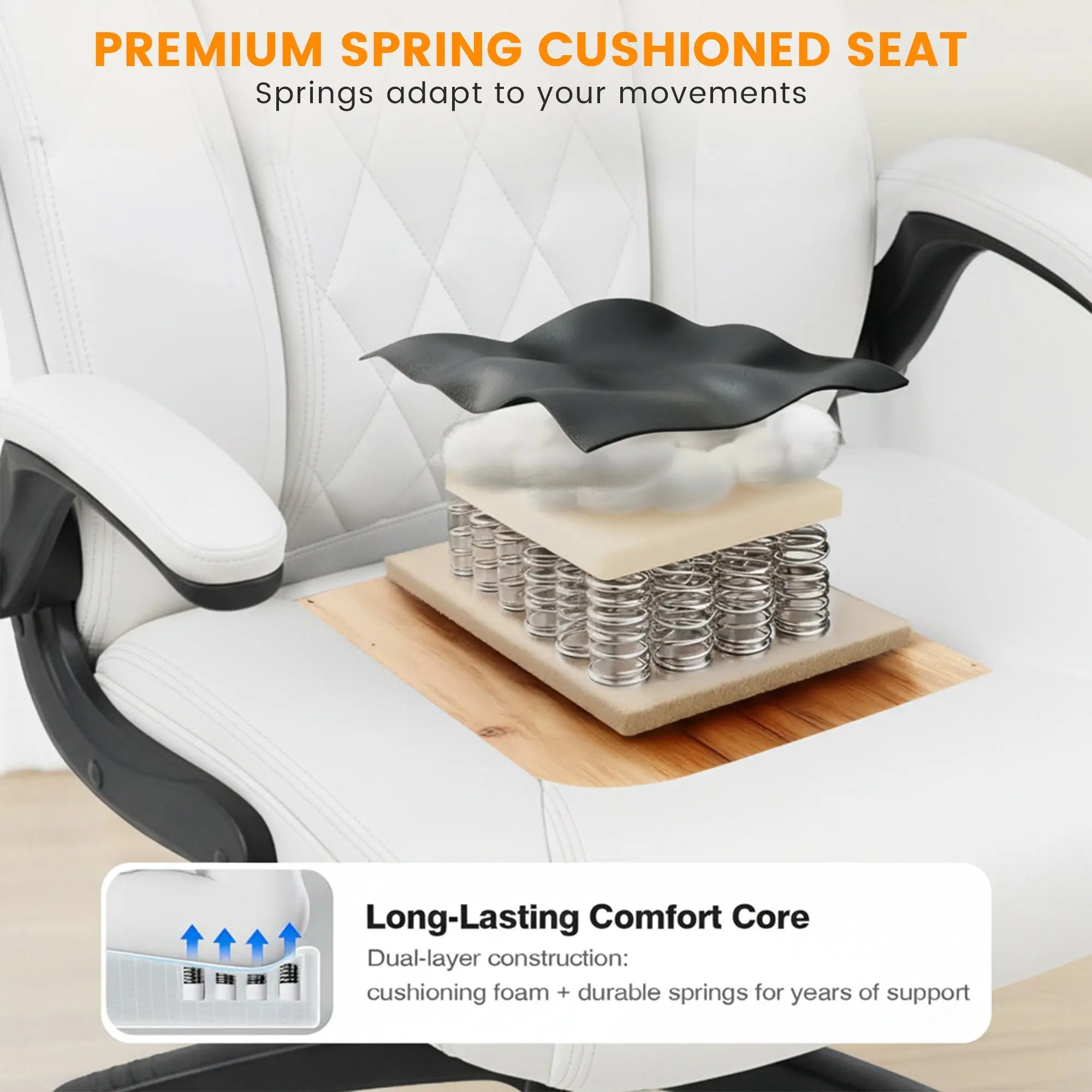 Drogo Dominus Ergonomic Leather Office Chair Drogo India