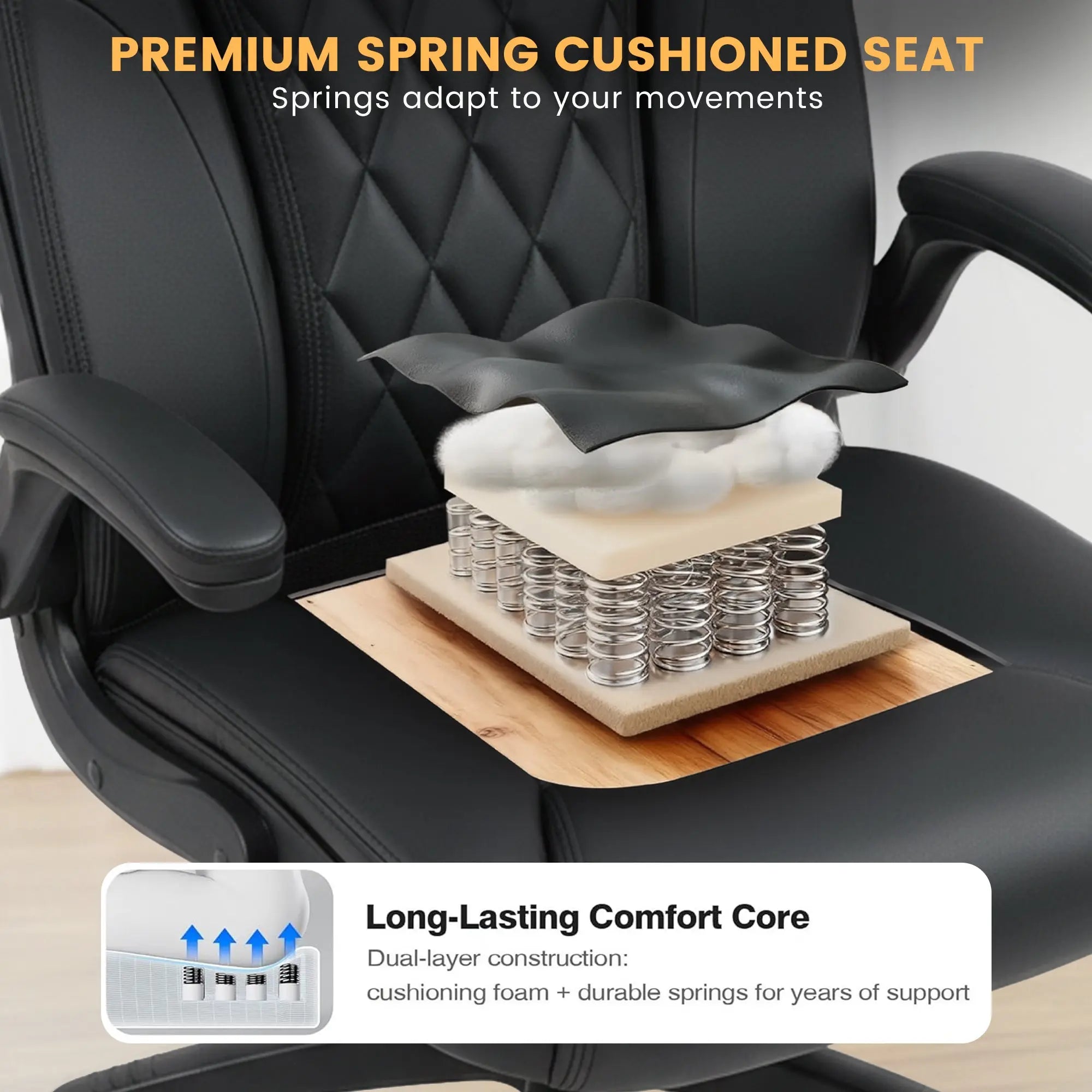 Drogo Dominus Ergonomic Leather Office Chair Drogo India