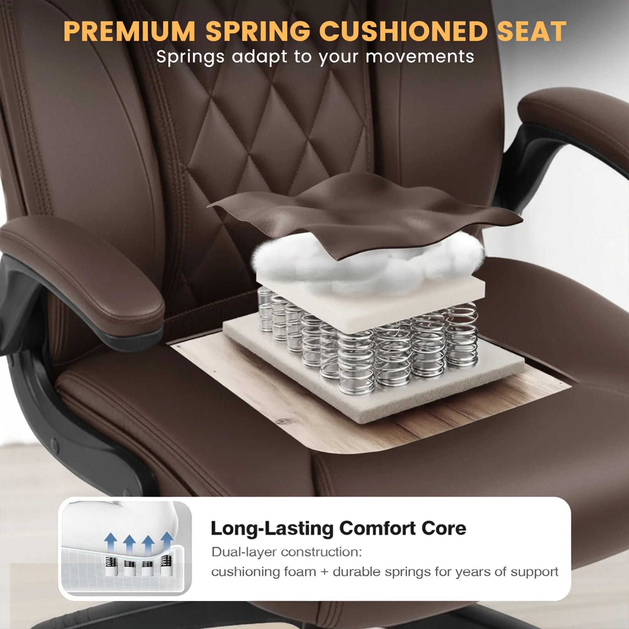 Drogo Dominus Ergonomic Leather Office Chair Drogo India