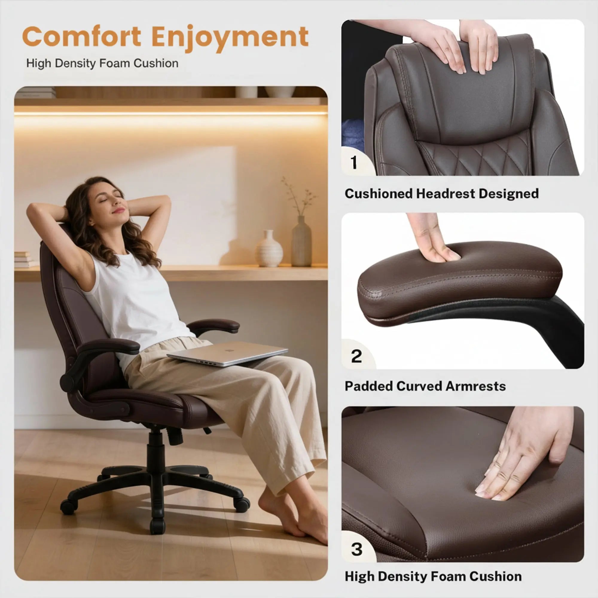 Drogo Dominus Ergonomic Leather Office Chair Drogo India