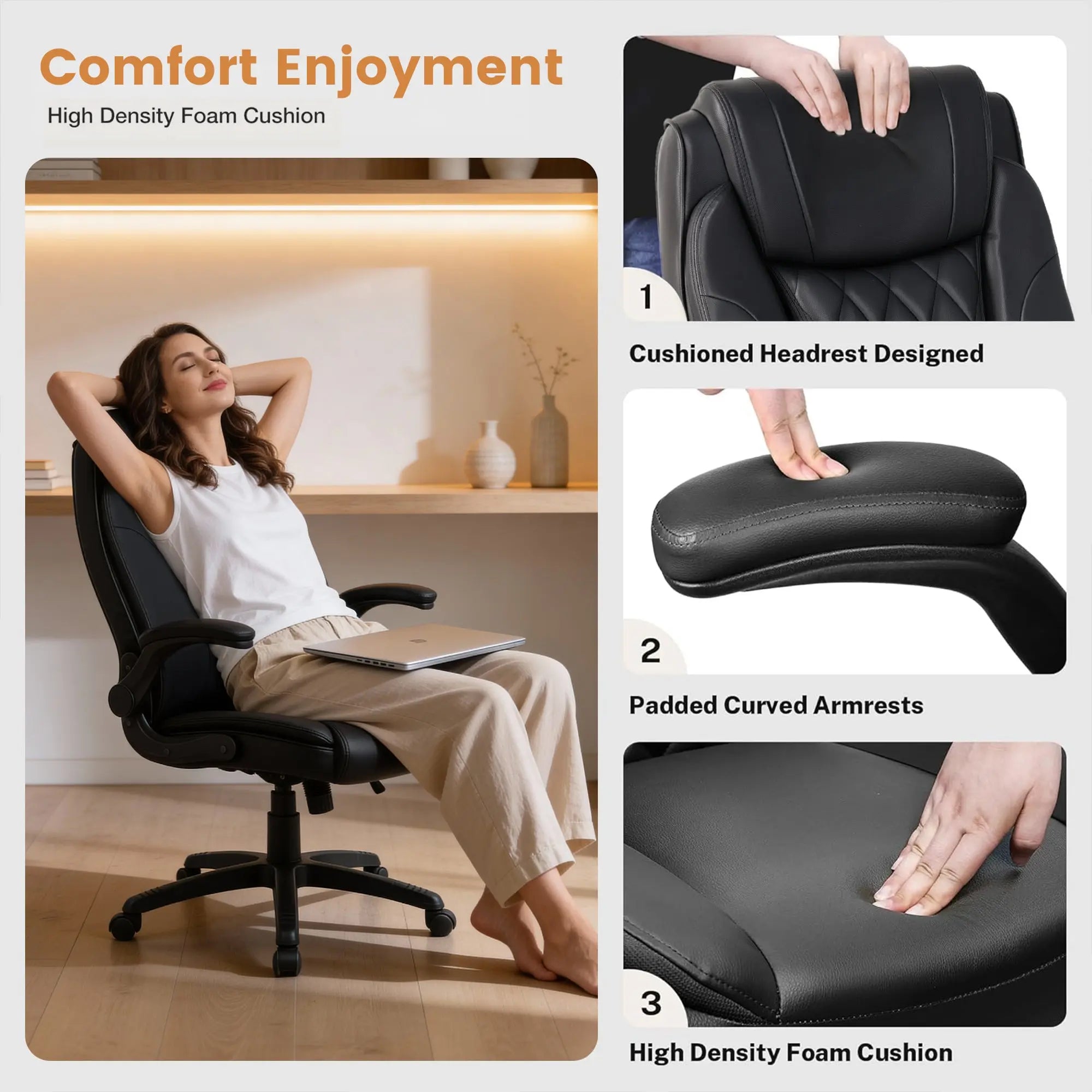 Drogo Dominus Ergonomic Leather Office Chair Drogo India