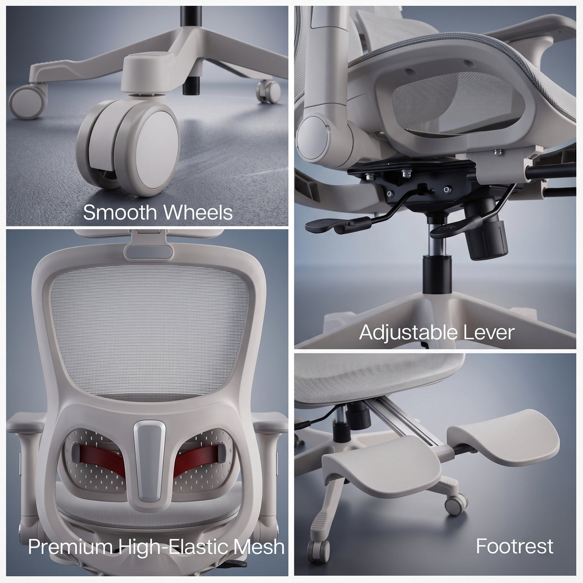 Drogo Axion Ergonomic Office Chair Lumbar Support & Mesh Back Chair