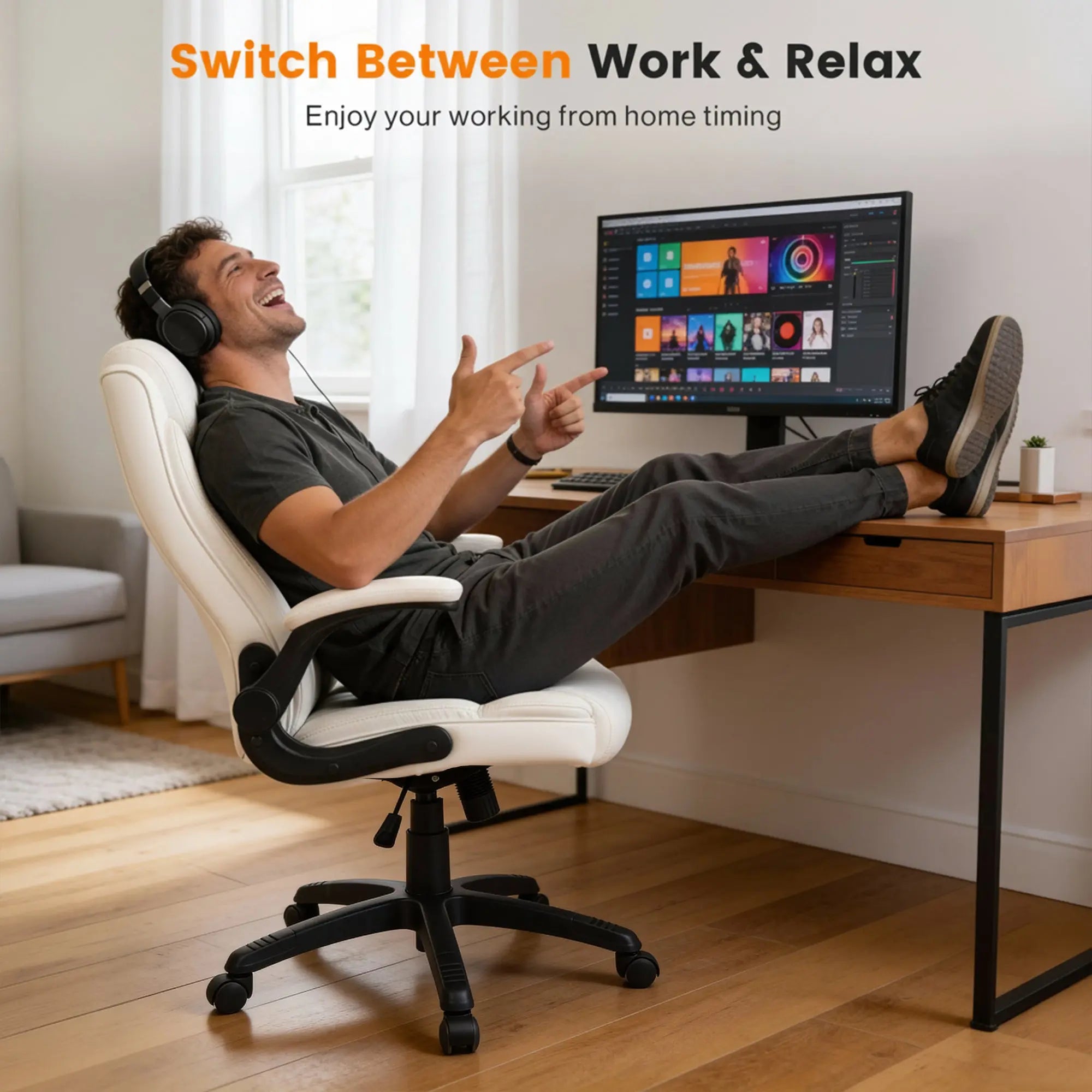 Drogo Dominus Ergonomic Leather Office Chair Drogo India