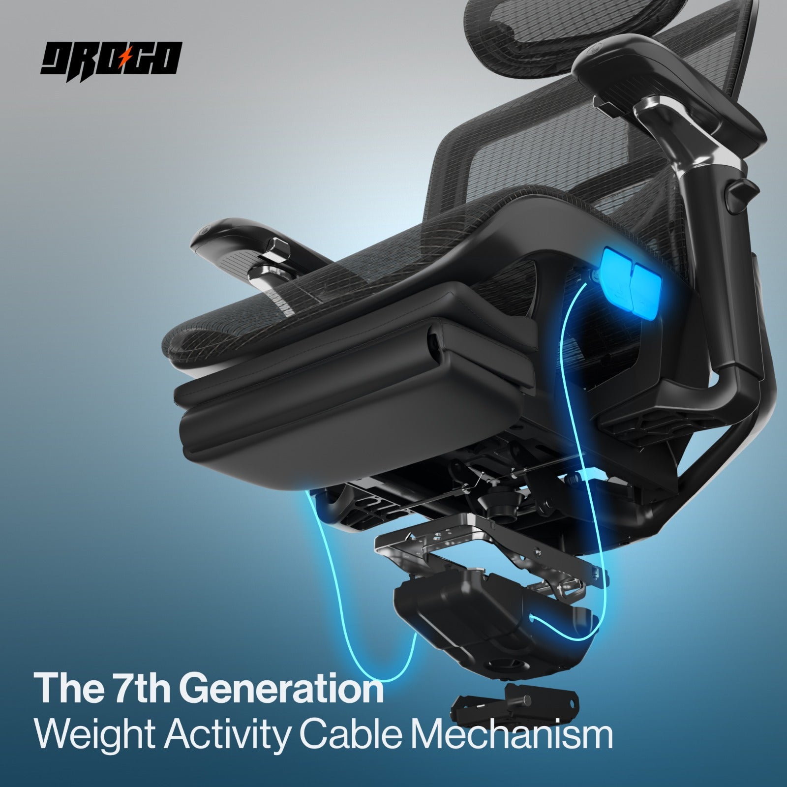 Drogo Flow 360 Ergonomic Office Chair With Patented Flow Technology & Cable Mechanism