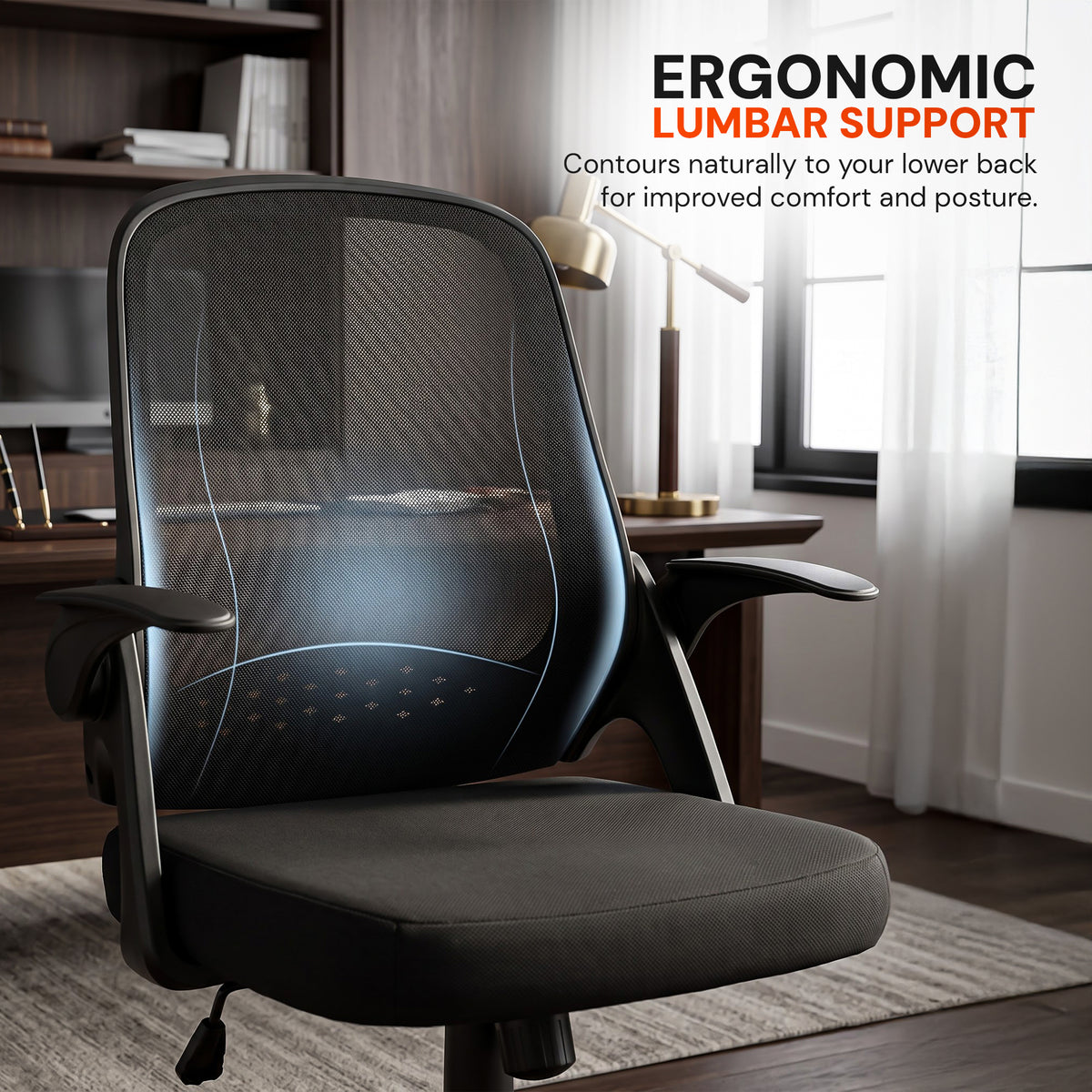Drogo Zenar Mesh Ergonomic Office Chair for Work & Study
