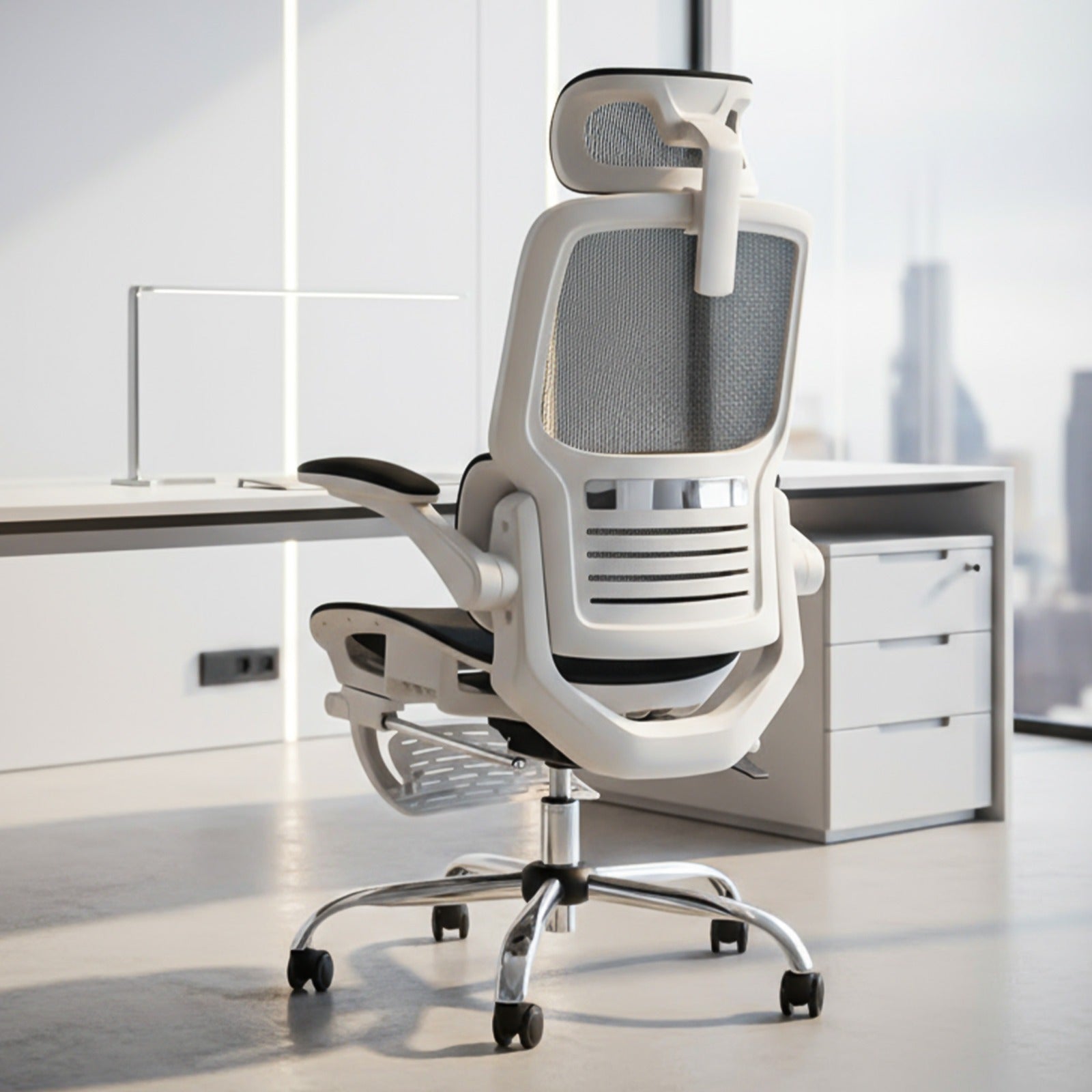 Drogo Ergonex Ergonomic Office Chair For Work From Home With Breathable Mesh