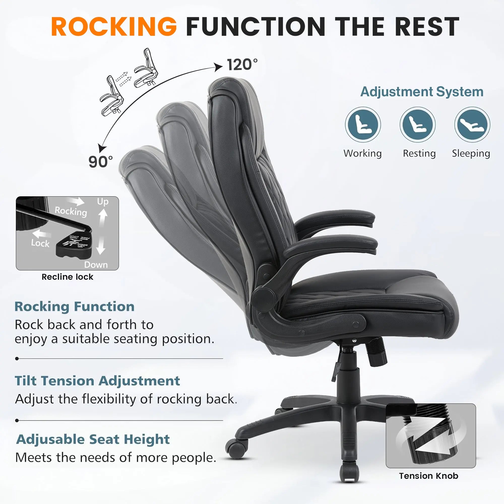 Drogo Dominus Ergonomic Leather Office Chair Drogo India