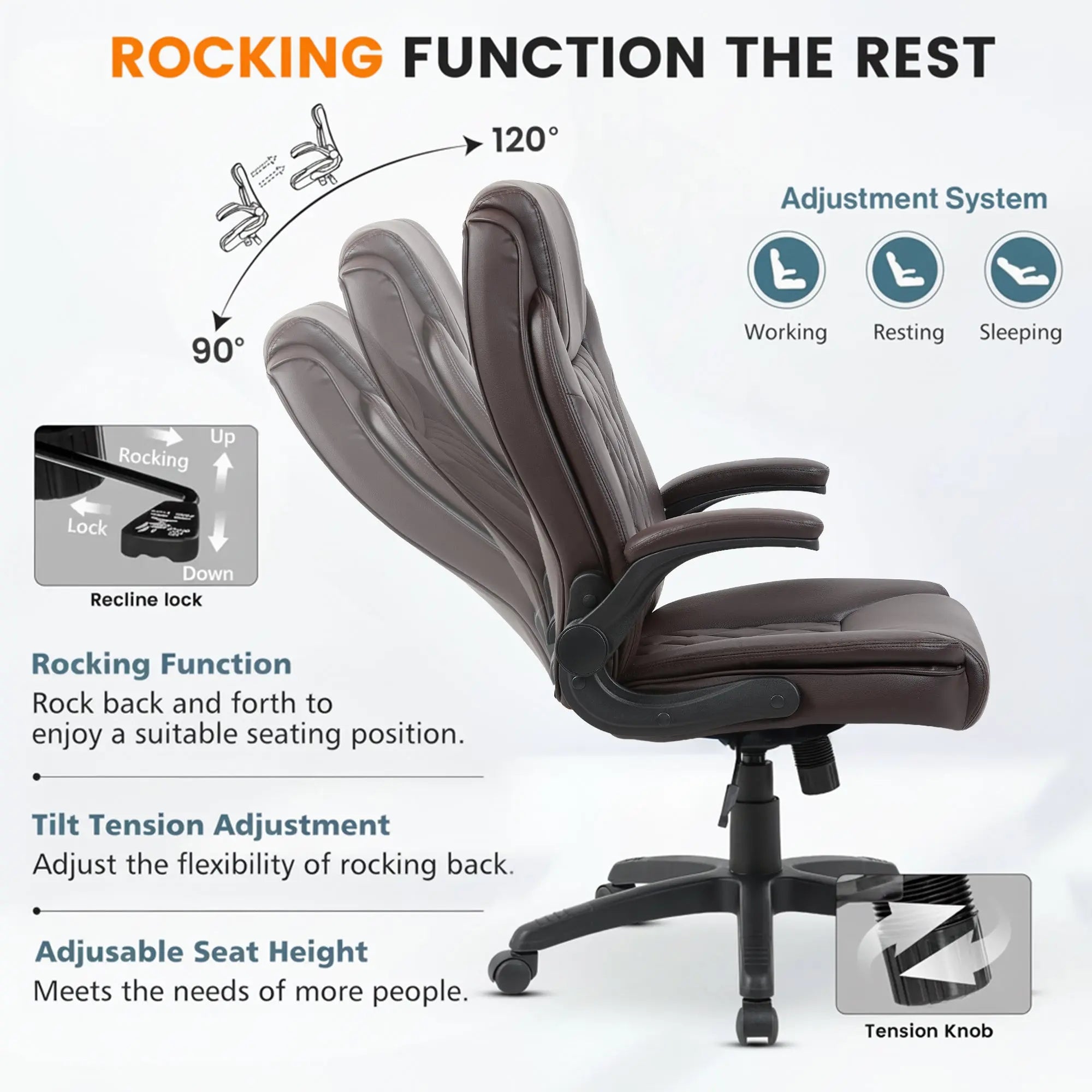 Drogo Dominus Ergonomic Leather Office Chair Drogo India