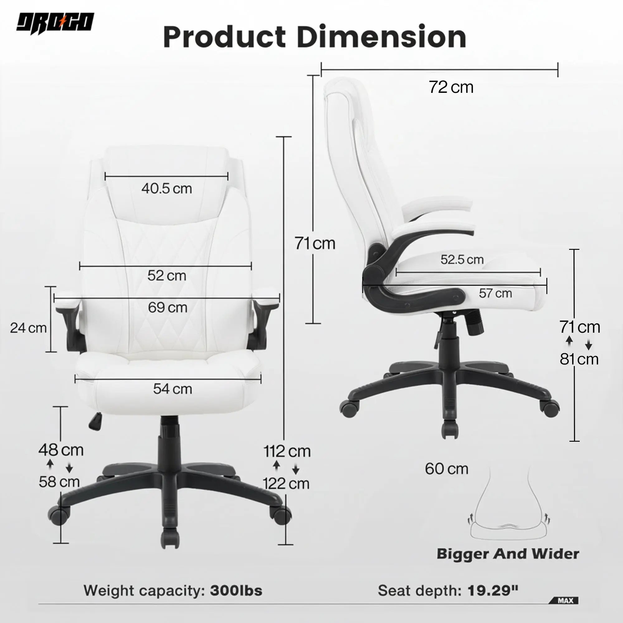 Drogo Dominus Ergonomic Leather Office Chair Drogo India