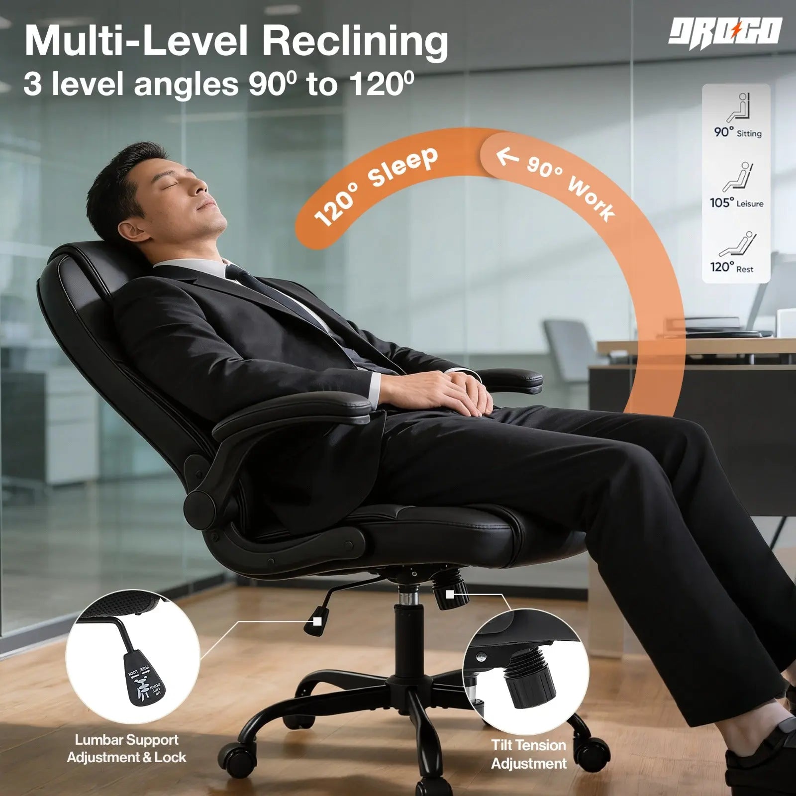 Drogo Aurum Ergonomic Executive Office Chair Drogo India
