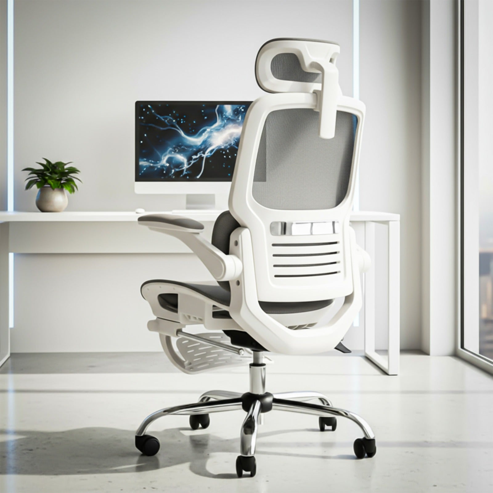 Drogo Ergonex Ergonomic Office Chair For Work From Home With Breathable Mesh