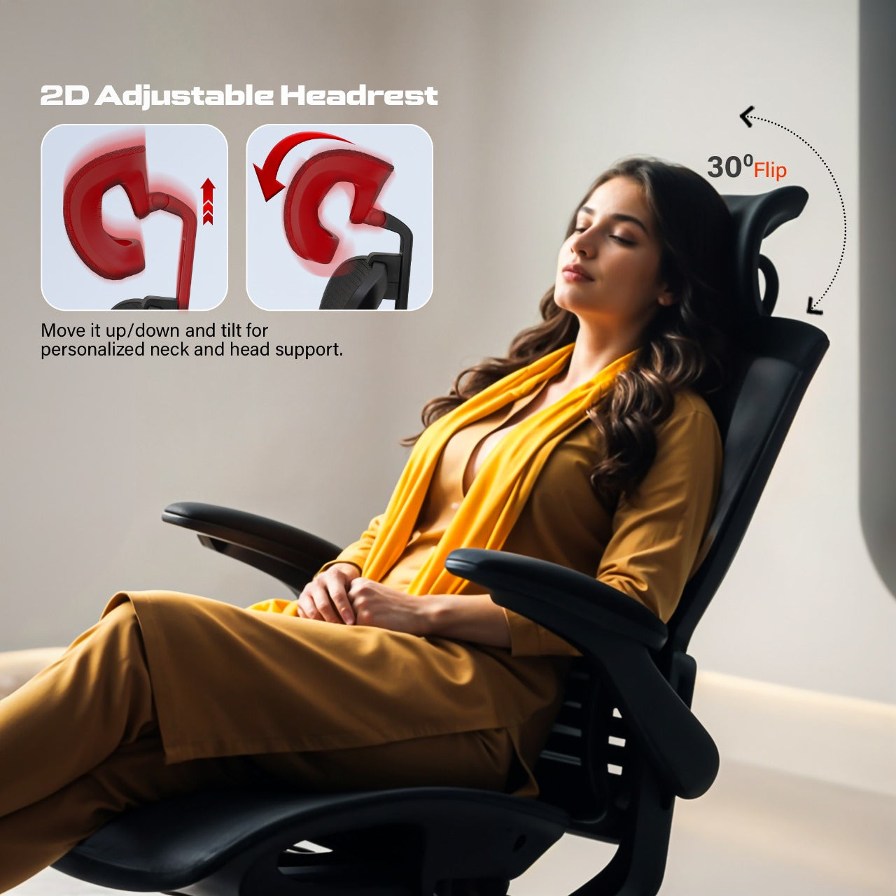 Drogo Ergonex Ergonomic Office Chair For Work From Home With Breathable Mesh