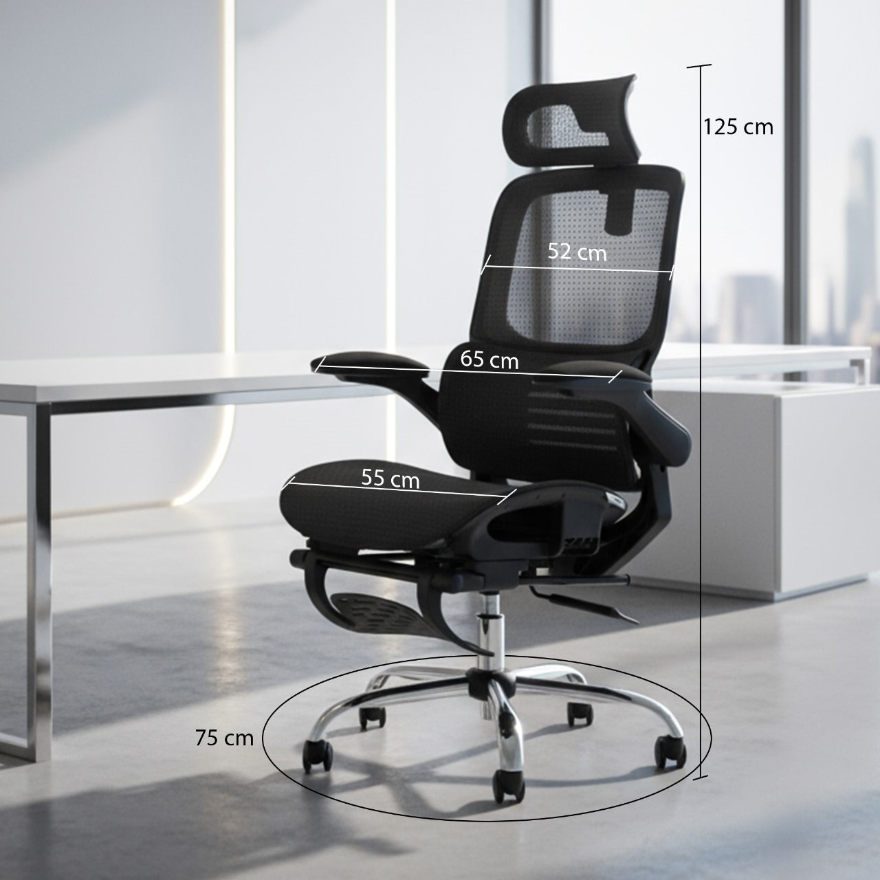 Drogo Ergonex Ergonomic Office Chair For Work From Home With Breathable Mesh