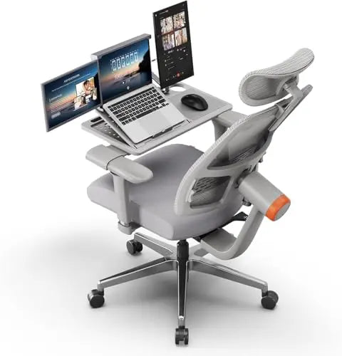 Drogo PosturePro Office Chair with Laptop Tray for Work from Home Galaxy Incorporation