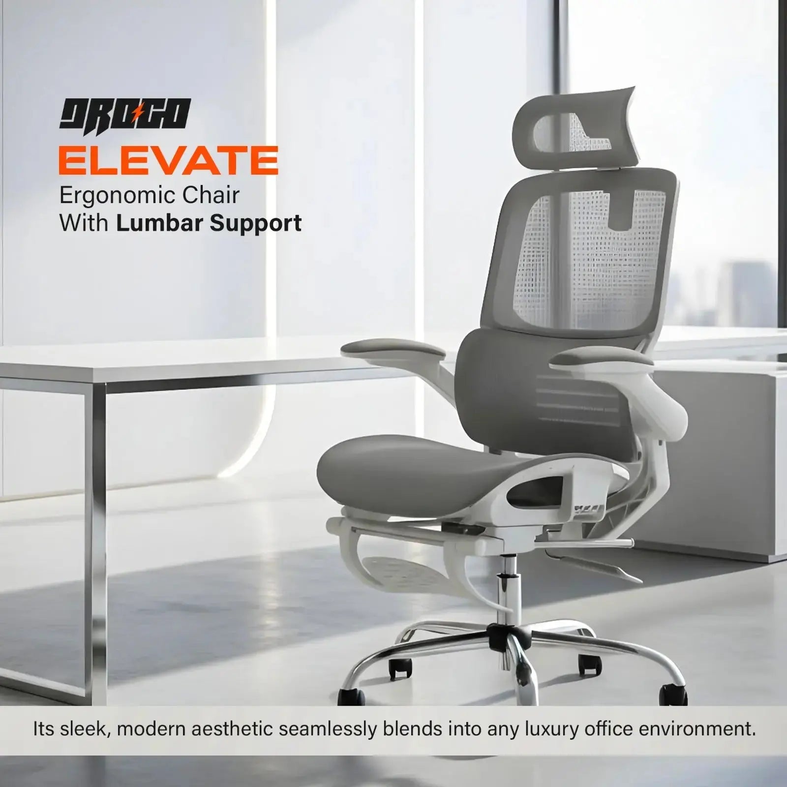 Drogo Ergonex Ergonomic Office Chair For Work From Home With Breathable Mesh Drogo Ergonomics