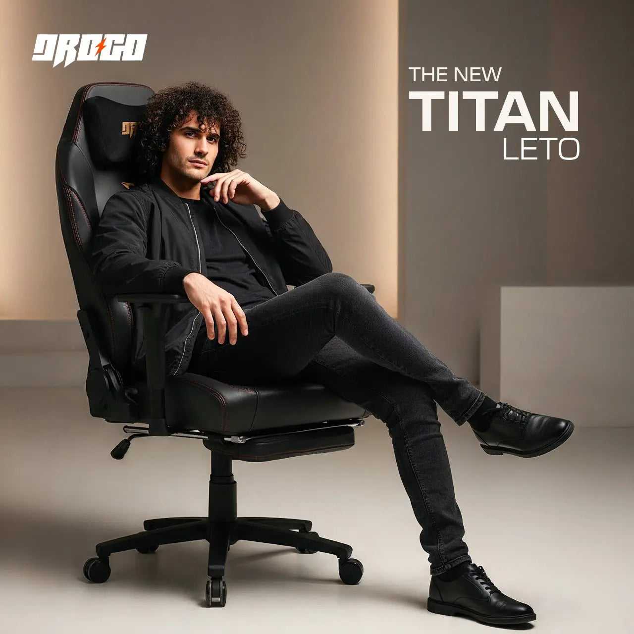 Drogo Titan Leto Ergonomic Gaming Chair with Hybrid Leatherette Fabric Drogo Ergonomics