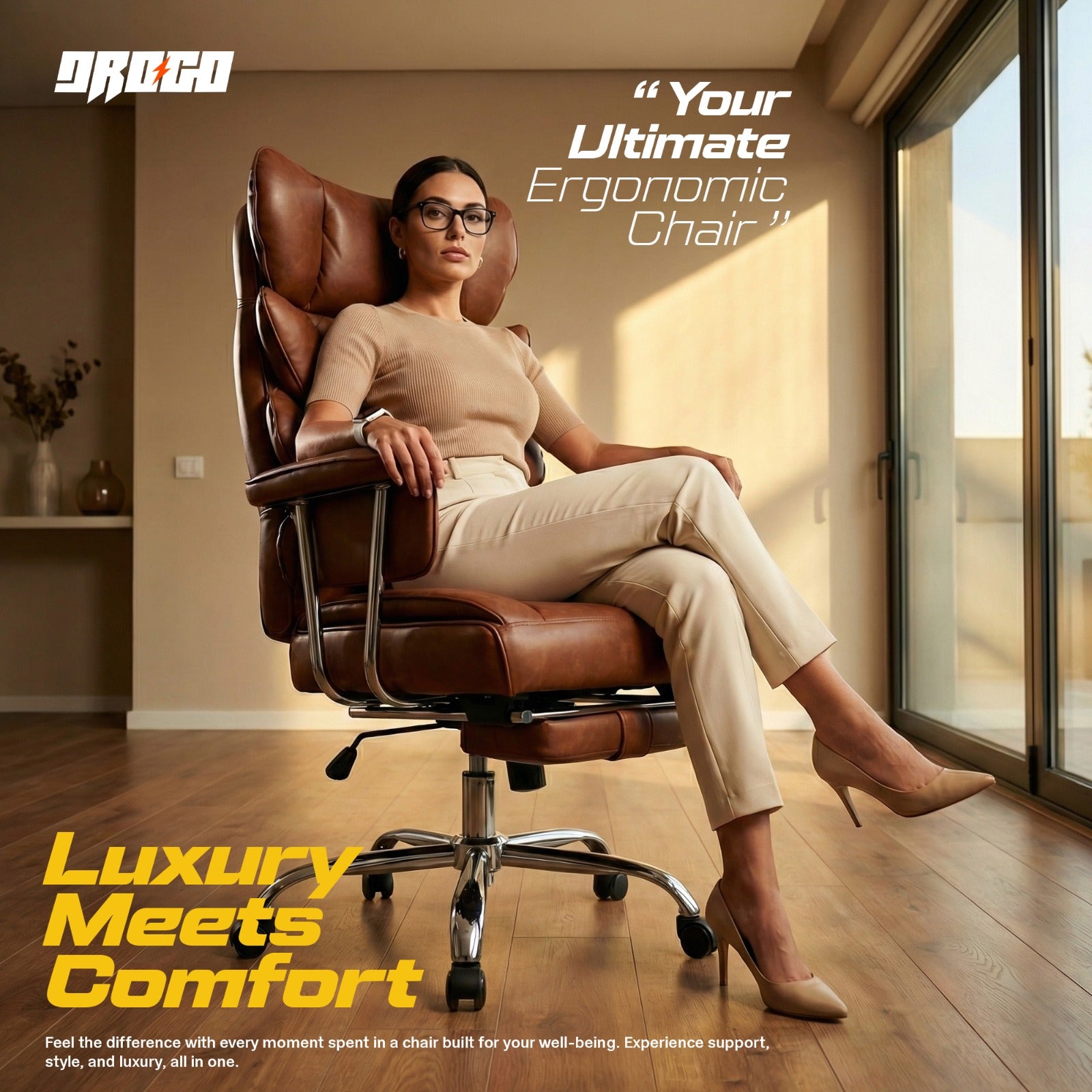 Drogo Monarch X Executive Massage Office Chair with Heat Therapy