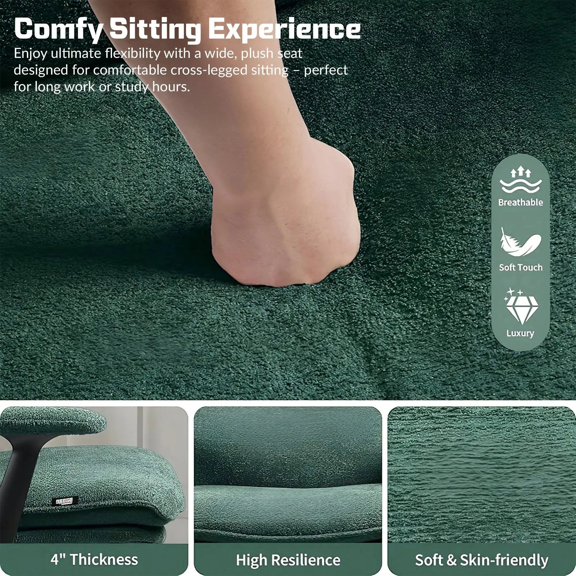 PREORDER Drogo Zen Pro Cross Legged Office Chair Drogo India