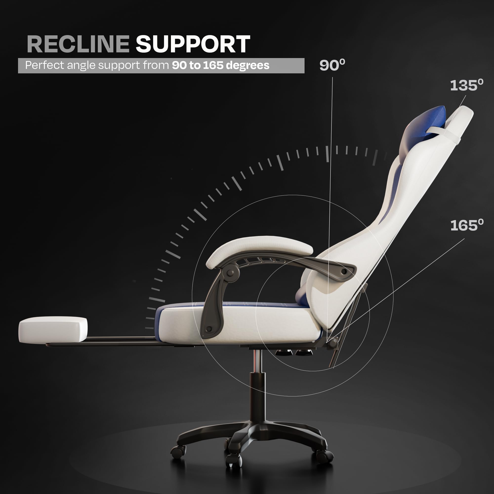 Drogo Aura Ergonomic Gaming Chair with Premium PU Leather Fabric