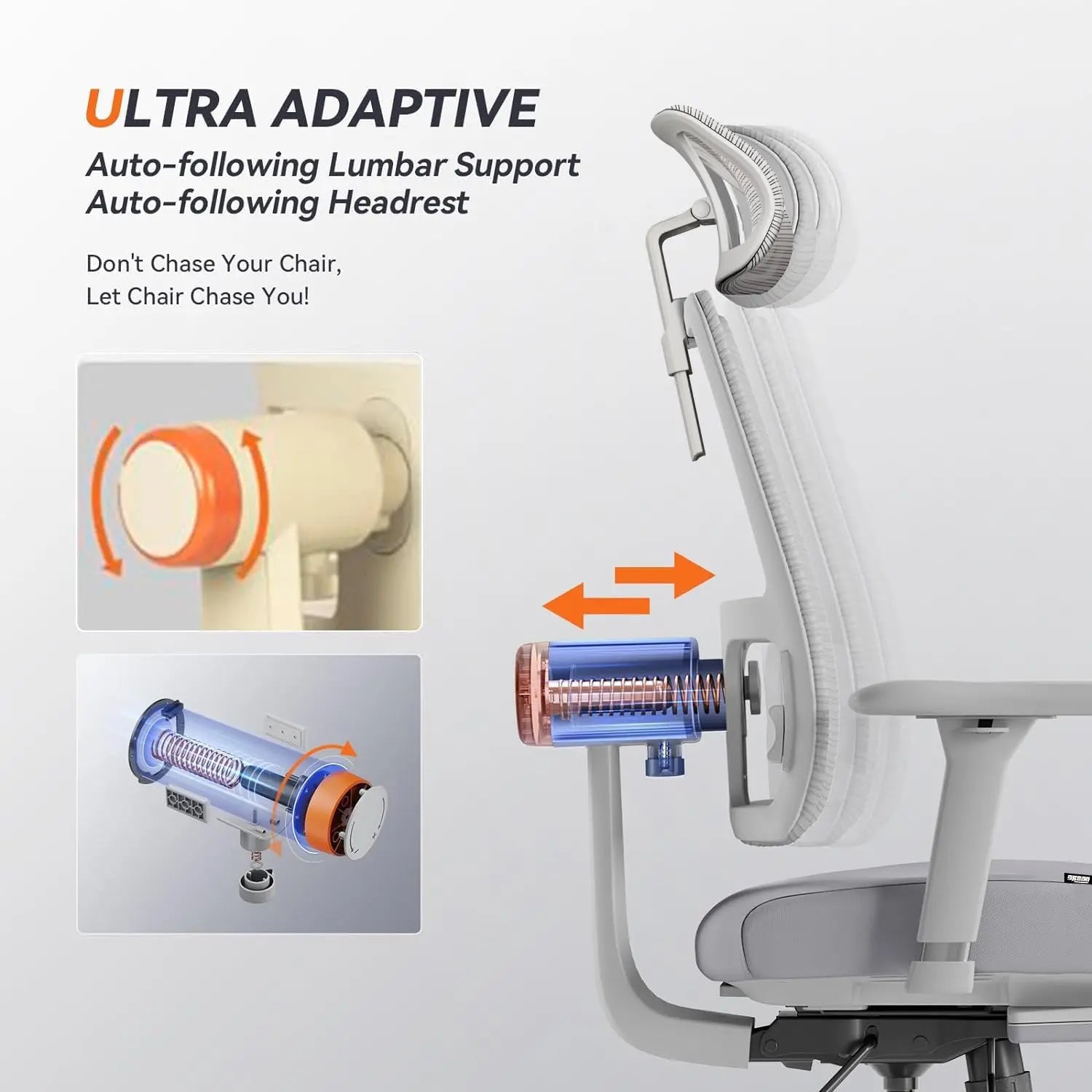 Drogo Bold PosturePro Ergonomic Office Chair with Laptop Tray for Work from Home Galaxy Incorporation