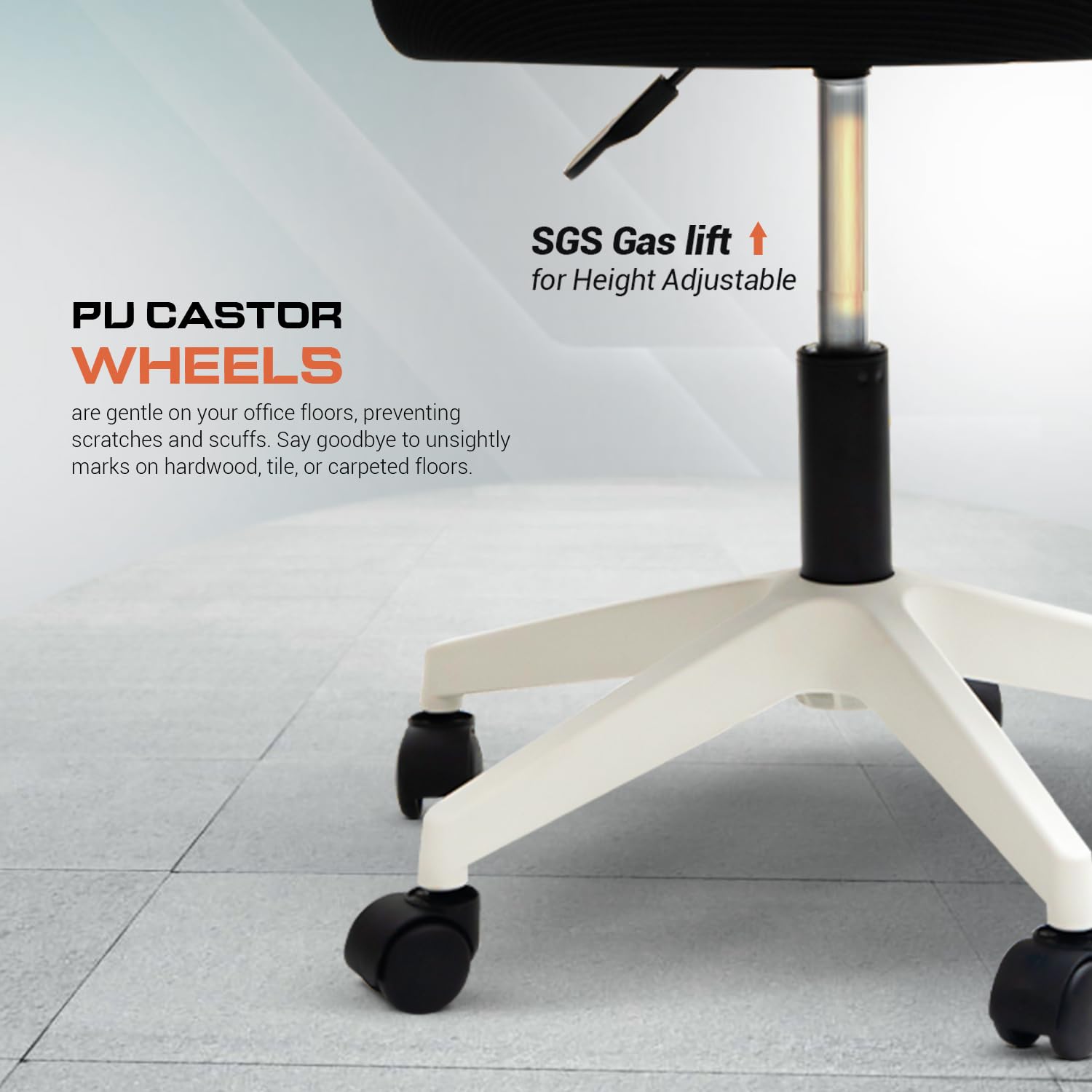 Drogo PrimeComfort Ergonomic Office Chair for Work from Home, Computer Chair with Adjustable Seat Height