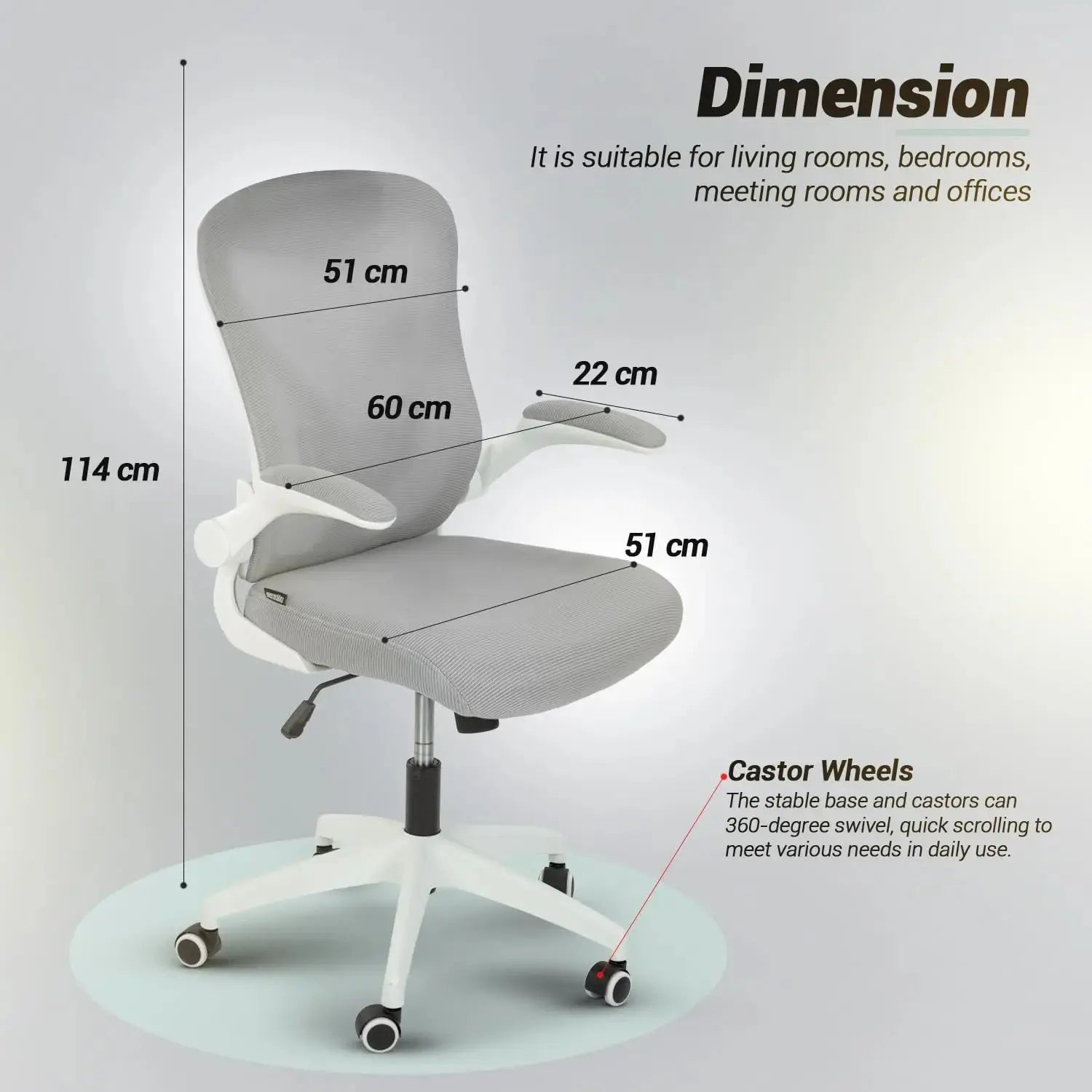 Drogo Marshal Lite Ergonomic Office Chair for Work from Home, High Back Computer Chair Galaxy Incorporation