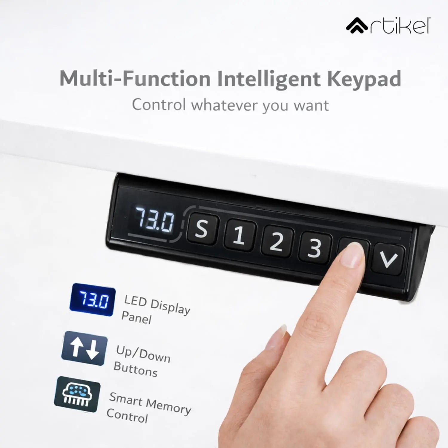 Drogo XX-Large Electric Height Adjustable Table for Office Work with Keyboard Tray Sit Stand Gaming Desk (160x75cm) Drogo India