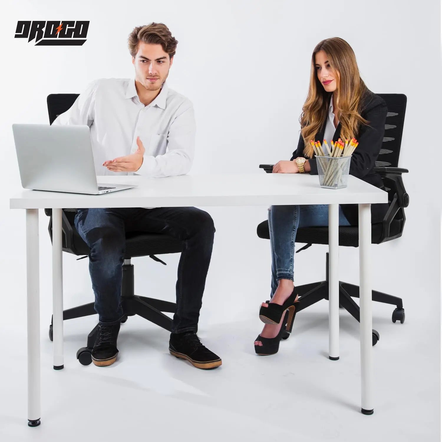Drogo PrimeComfort Ergonomic Office Chair for Work from Home, Computer Chair with Adjustable Seat Height Galaxy Incorporation