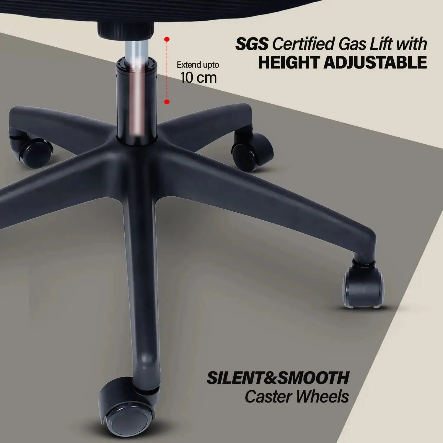 Drogo Marshal Lite Ergonomic Office Chair for Work from Home, High Back Computer Chair Galaxy Incorporation