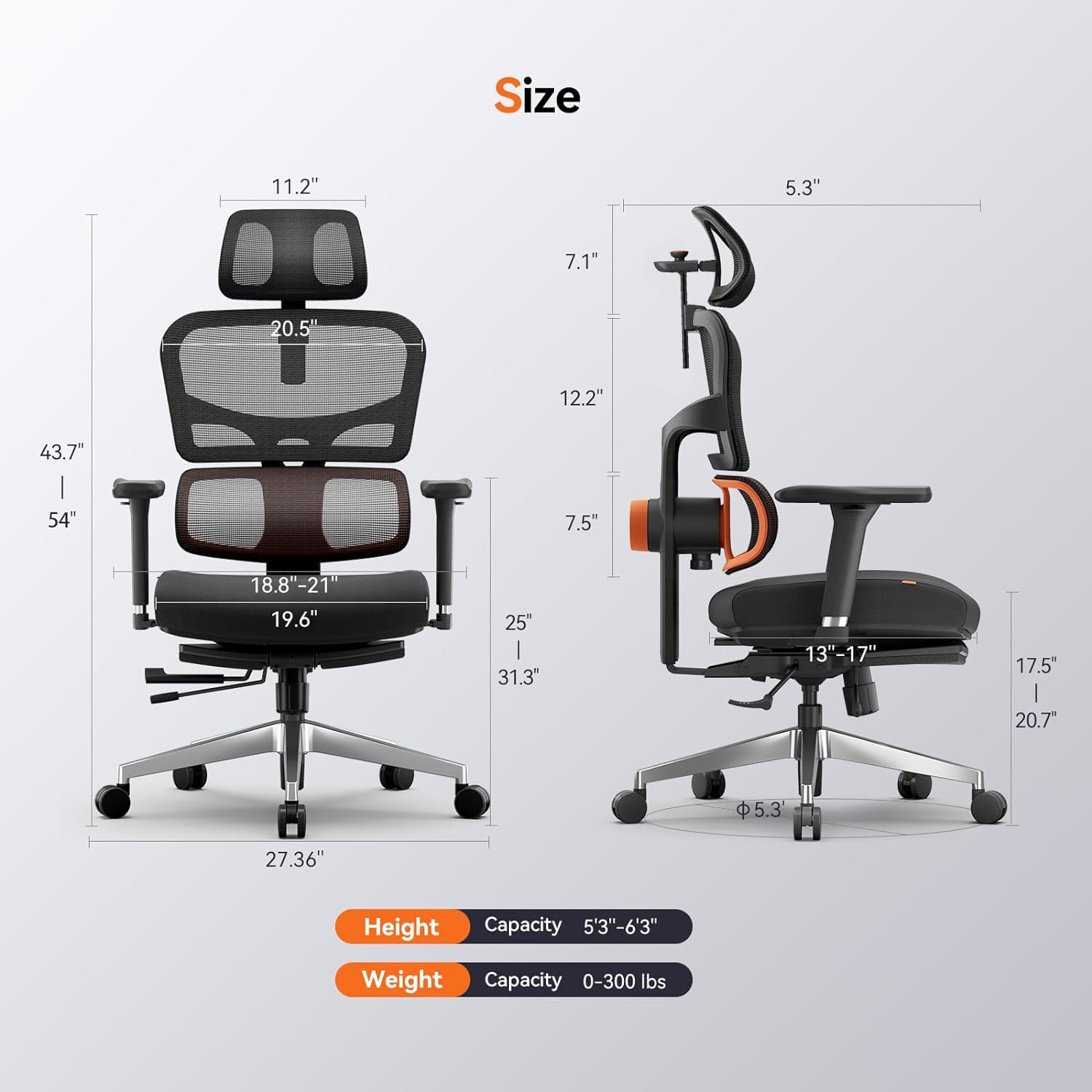 Drogo SitSmart Ergonomic Office Chair for Work from Home