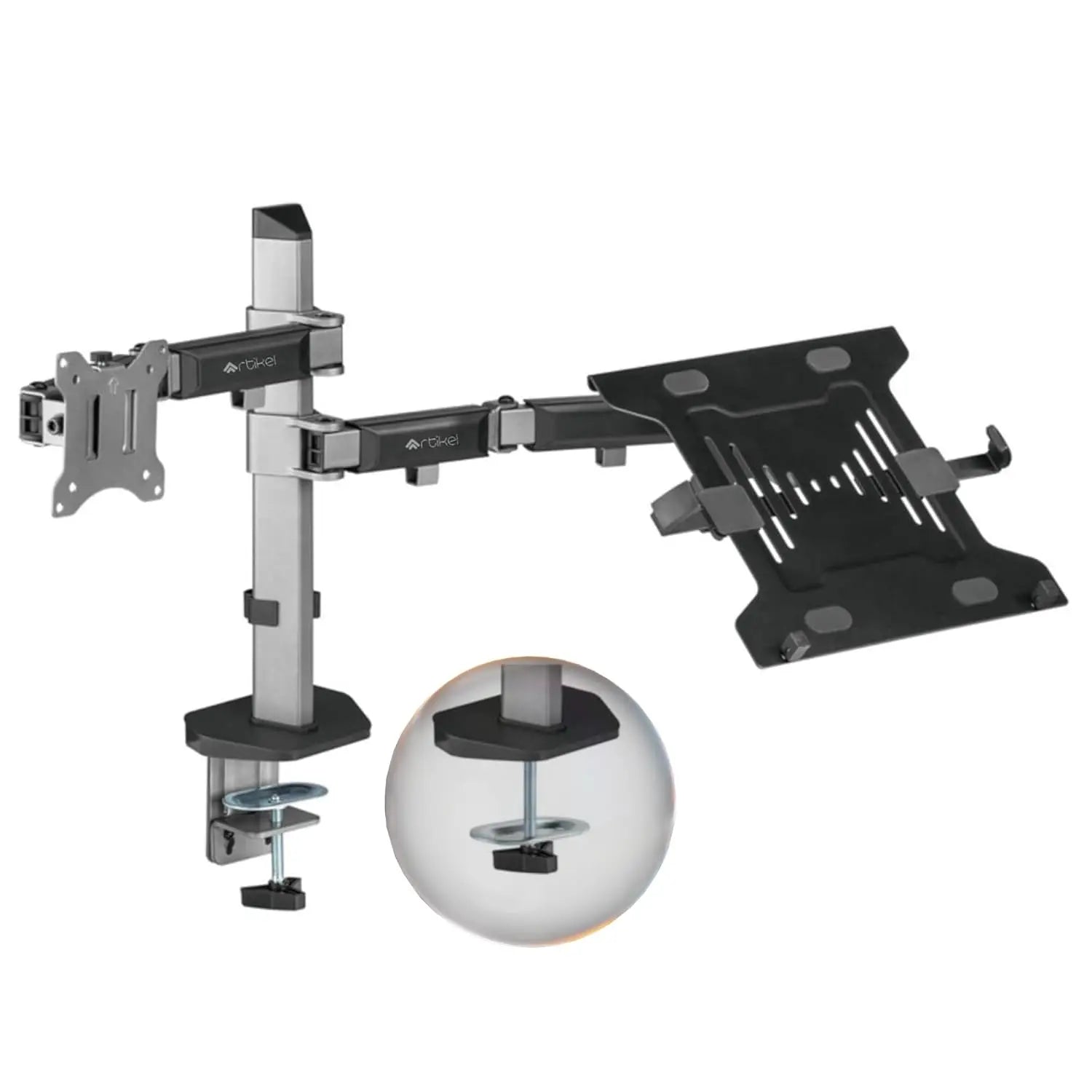 DROGO ARTIKEL Laptop & Monitor Mount | VESA, C-Clamp & Grommet | Fits 32 inch Screens Drogo Ergonomics