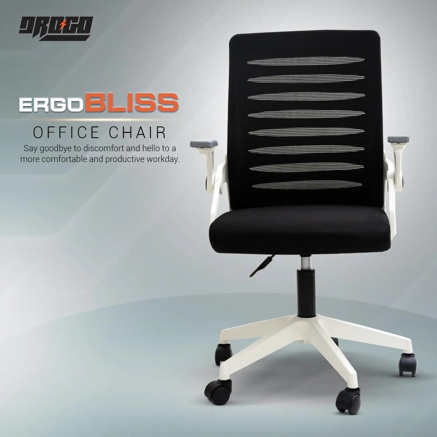 Drogo PrimeComfort Ergonomic Office Chair for Work from Home, Computer Chair with Adjustable Seat Height Galaxy Incorporation