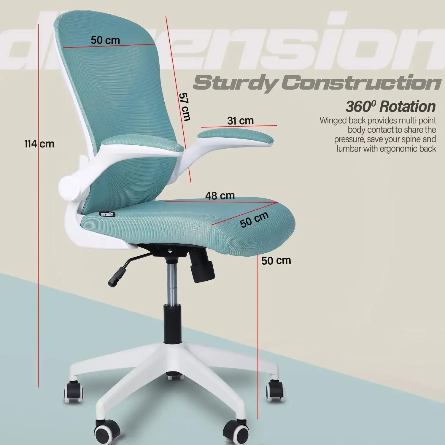 Drogo Marshal Lite Ergonomic Office Chair for Work from Home, High Back Computer Chair Galaxy Incorporation