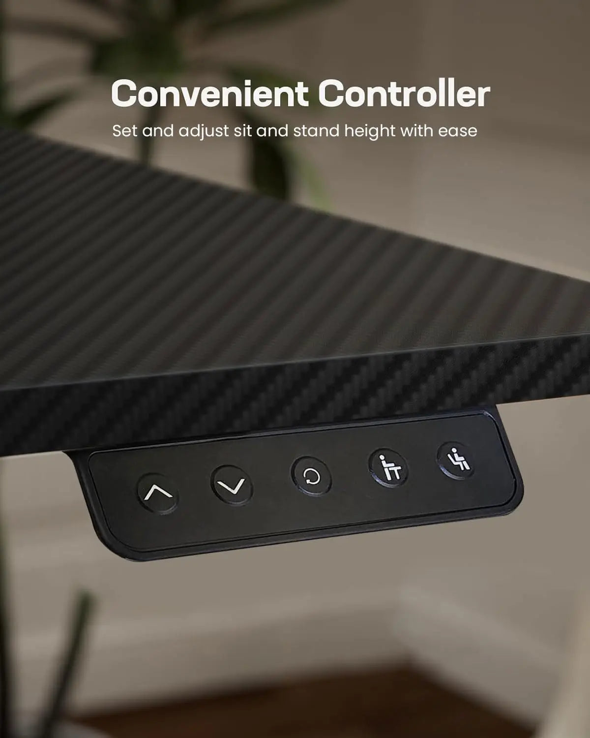 Drogo Artidesk Series Adjustable Electric Gaming Table Diy, Sit Stand Gaming Desk, with 3 Yr Warranty 120X60Cm - Carbon Black Drogo India