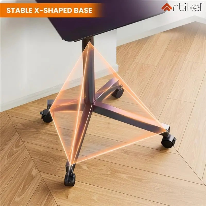 Drogo TV Stand with Adjustable Height Mount 32" to 55" TV Stand Movable with Lockable Wheels Drogo India