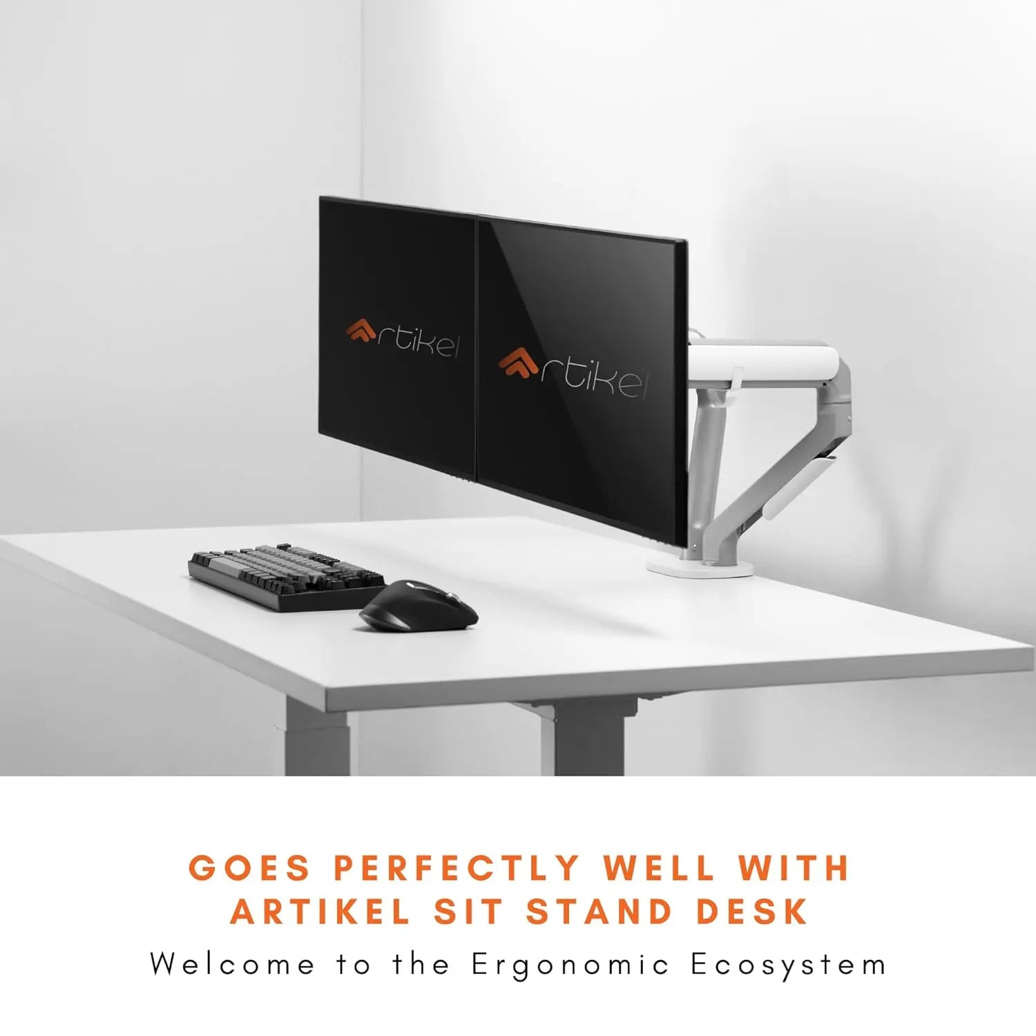 Drogo Monitor Arm VESA Mount with C Clamp Grommet Mounting Base Computer Monitor Stand Drogo India