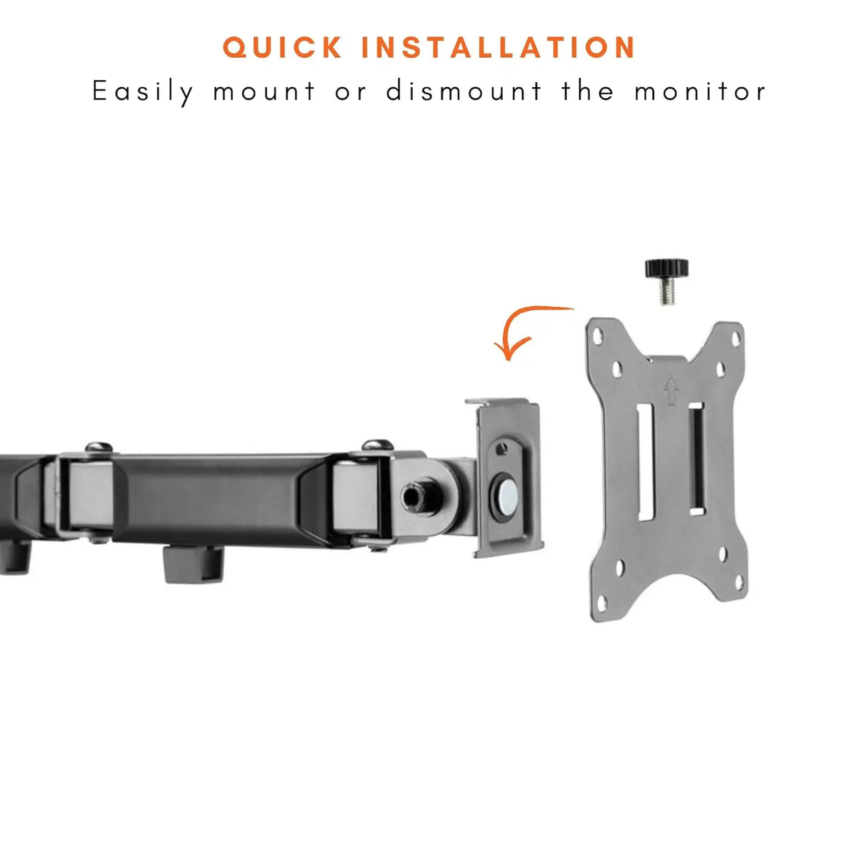 single monitor desk mount
