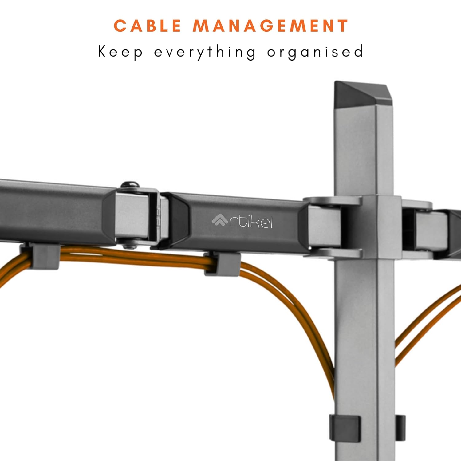 DROGO ARTIKEL Laptop & Monitor Mount | VESA, C-Clamp & Grommet | Fits 32 inch Screens