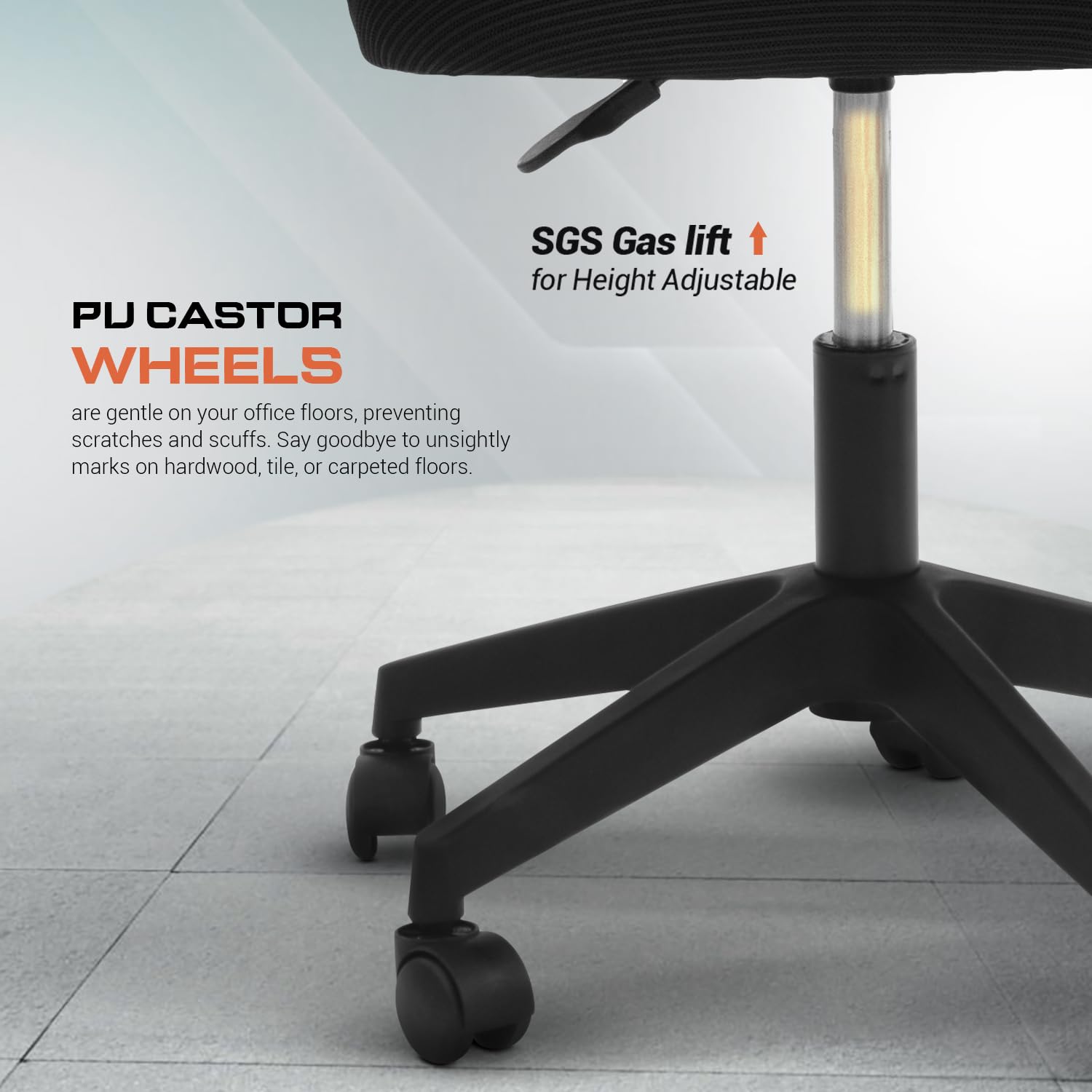 Drogo PrimeComfort Ergonomic Office Chair for Work from Home, Computer Chair with Adjustable Seat Height