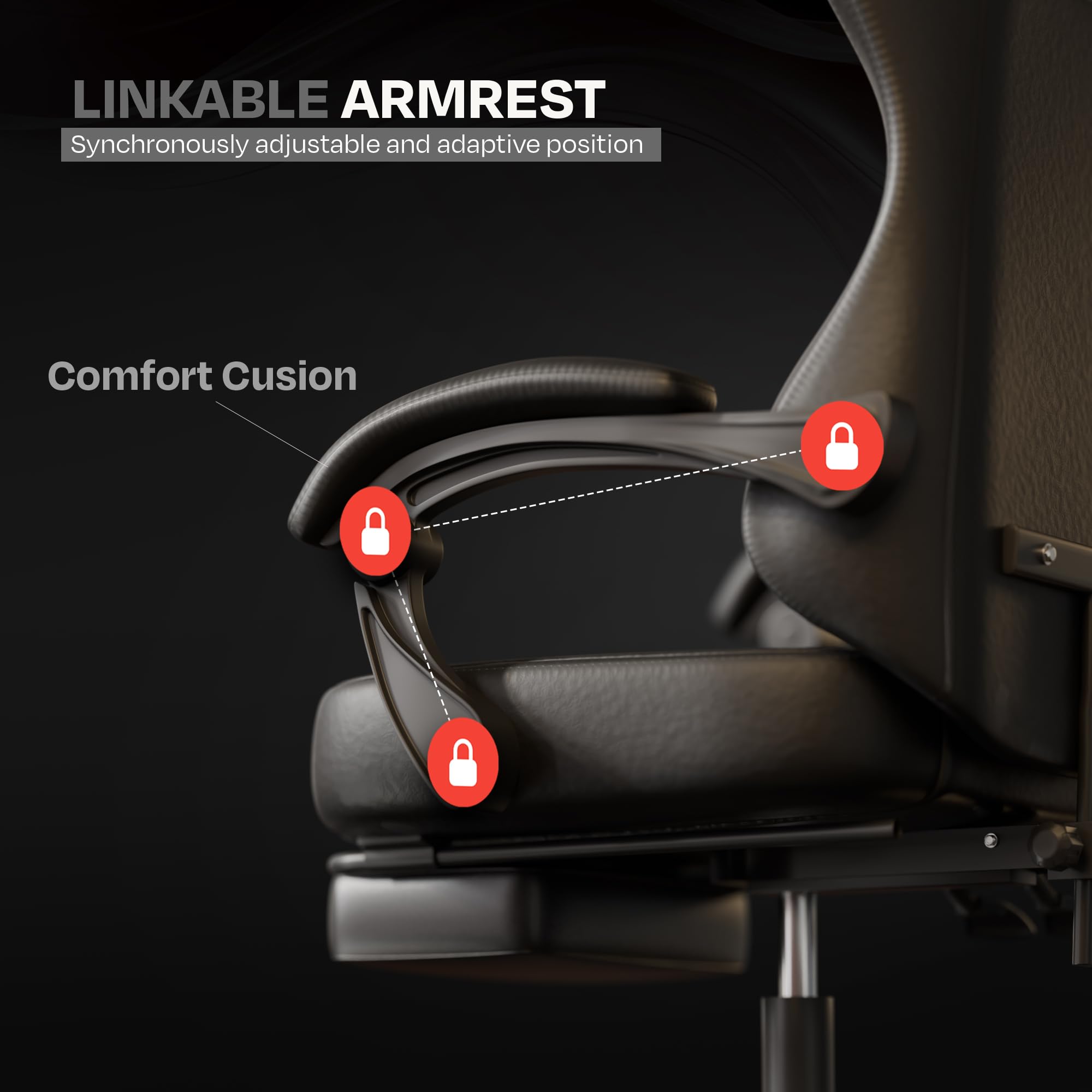 Drogo Aura Ergonomic Gaming Chair with Premium PU Leather Fabric